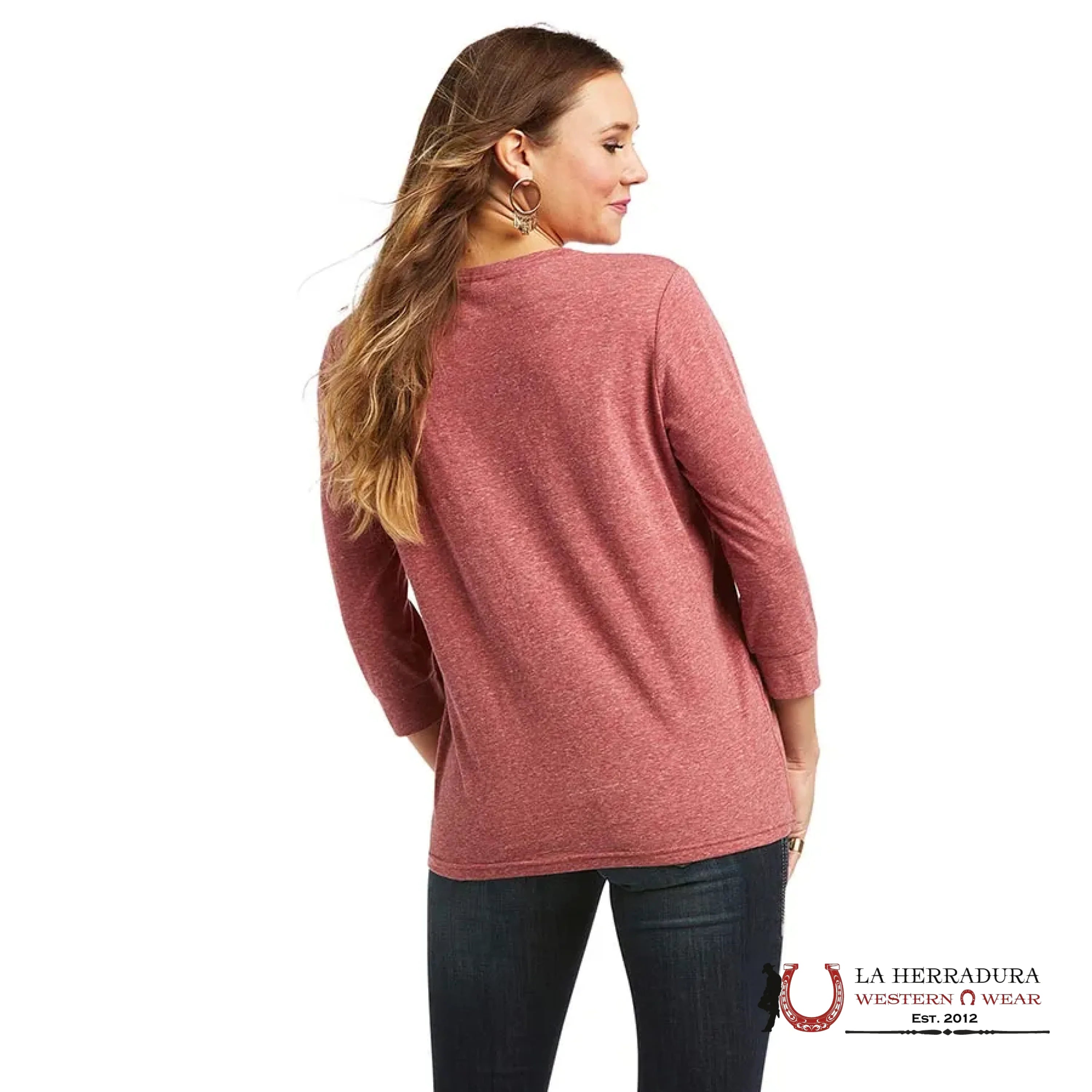 ARIAT WOMEN T-SHIRT WILD RODEO RHUBARB 10037906 ROPA MUJERES