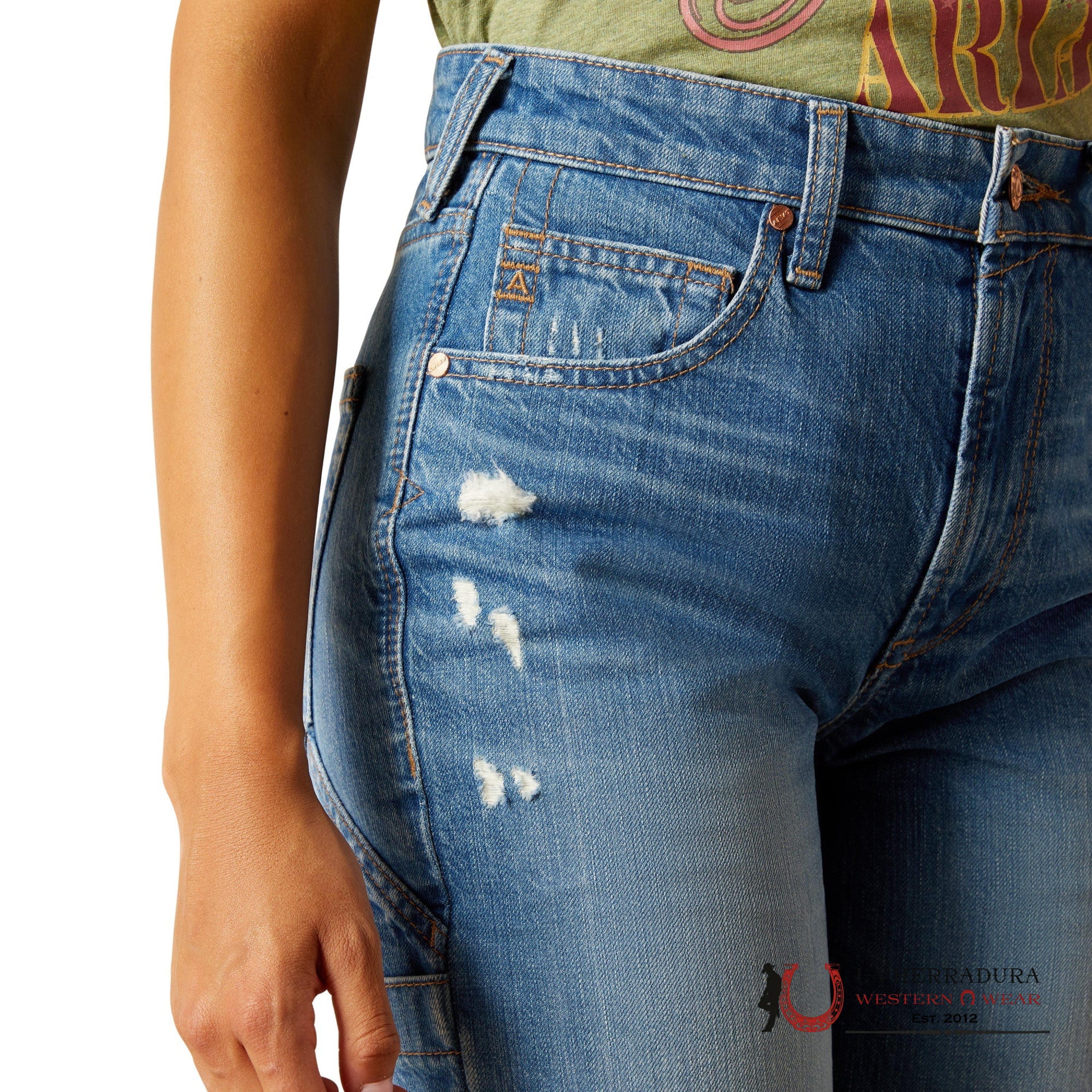 ARIAT WOMEN ULTRA HIGH RISE TOMBOY STRAIGHT ALASKA JEANS- 10048277 ROPA MUJERES