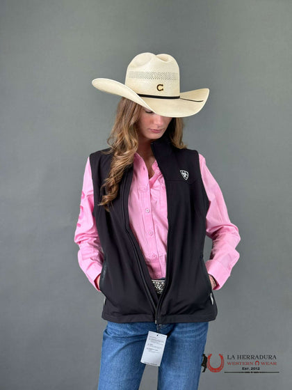 ARIAT WOMEN VEST BLACK WHITE LETTERING 10020762