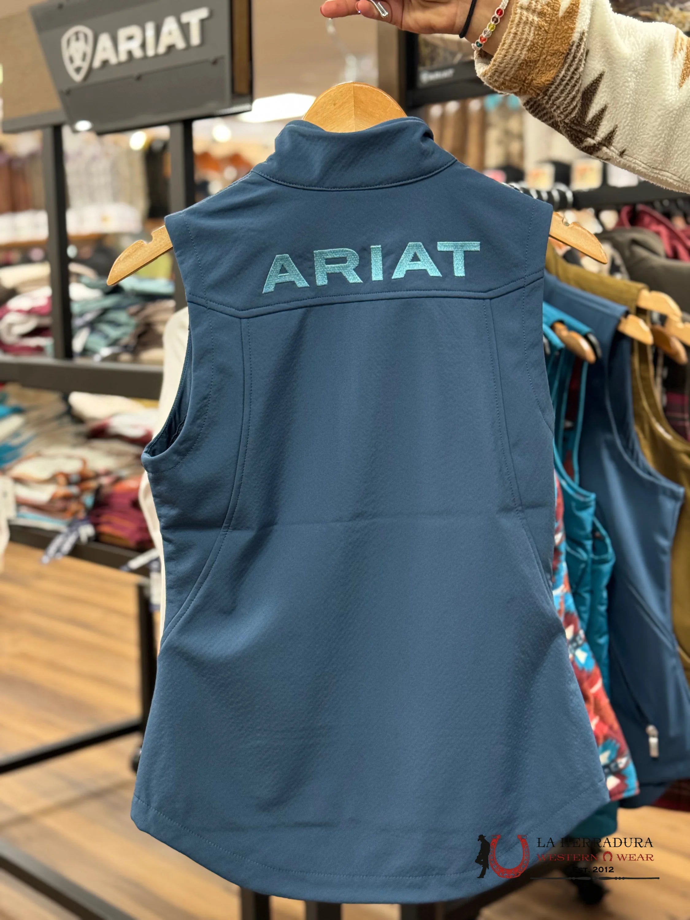 Ariat Vest Team Softshell Deep Petroleum Ropa Mujeres