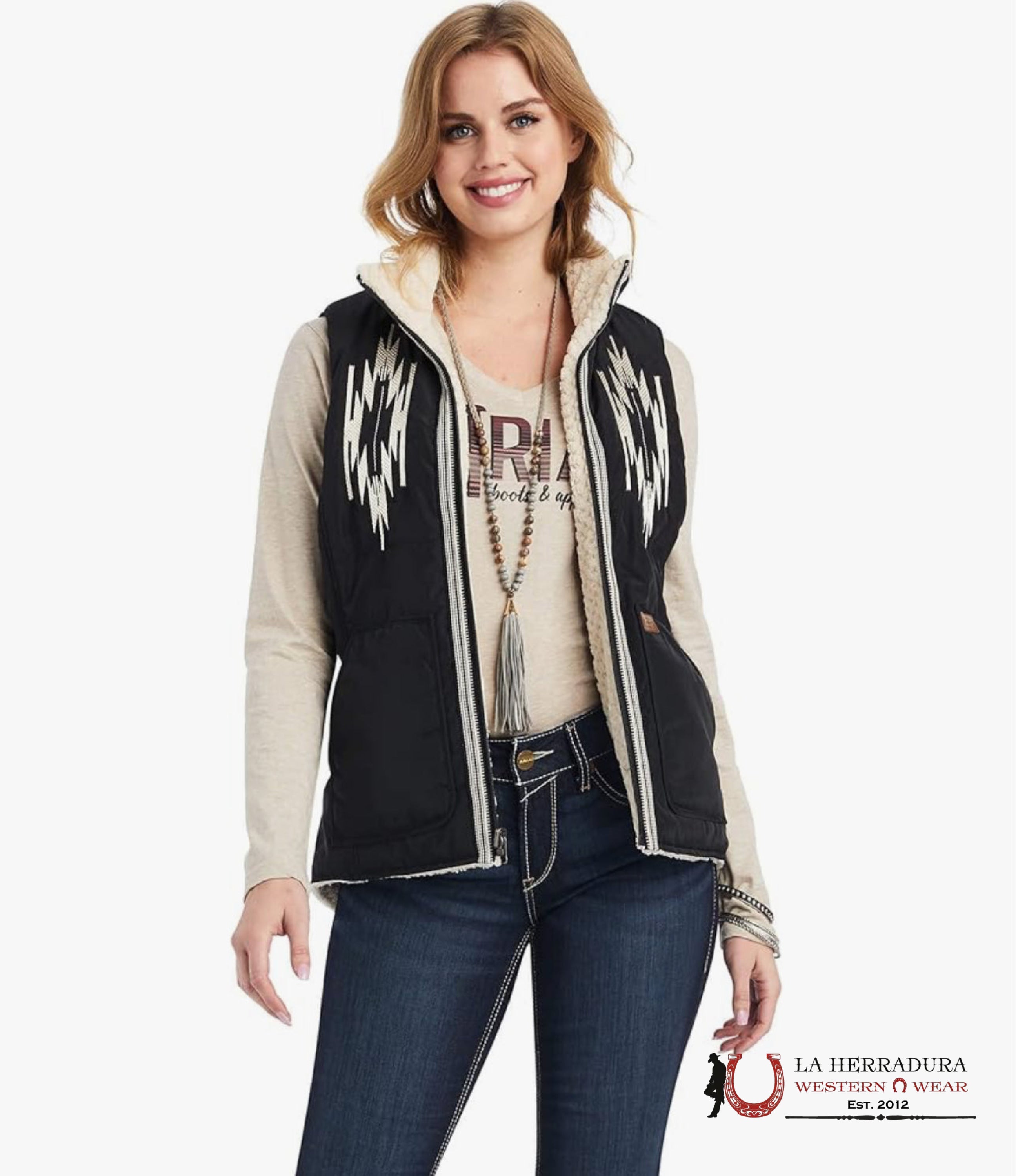 Ariat Vest Dilon Chimayo Black - 2134 Ropa Mujeres