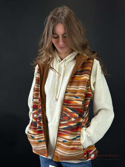 ARIAT WOMEN VEST DILON CHAMAYO CHESTNUT HORSE 10046059
