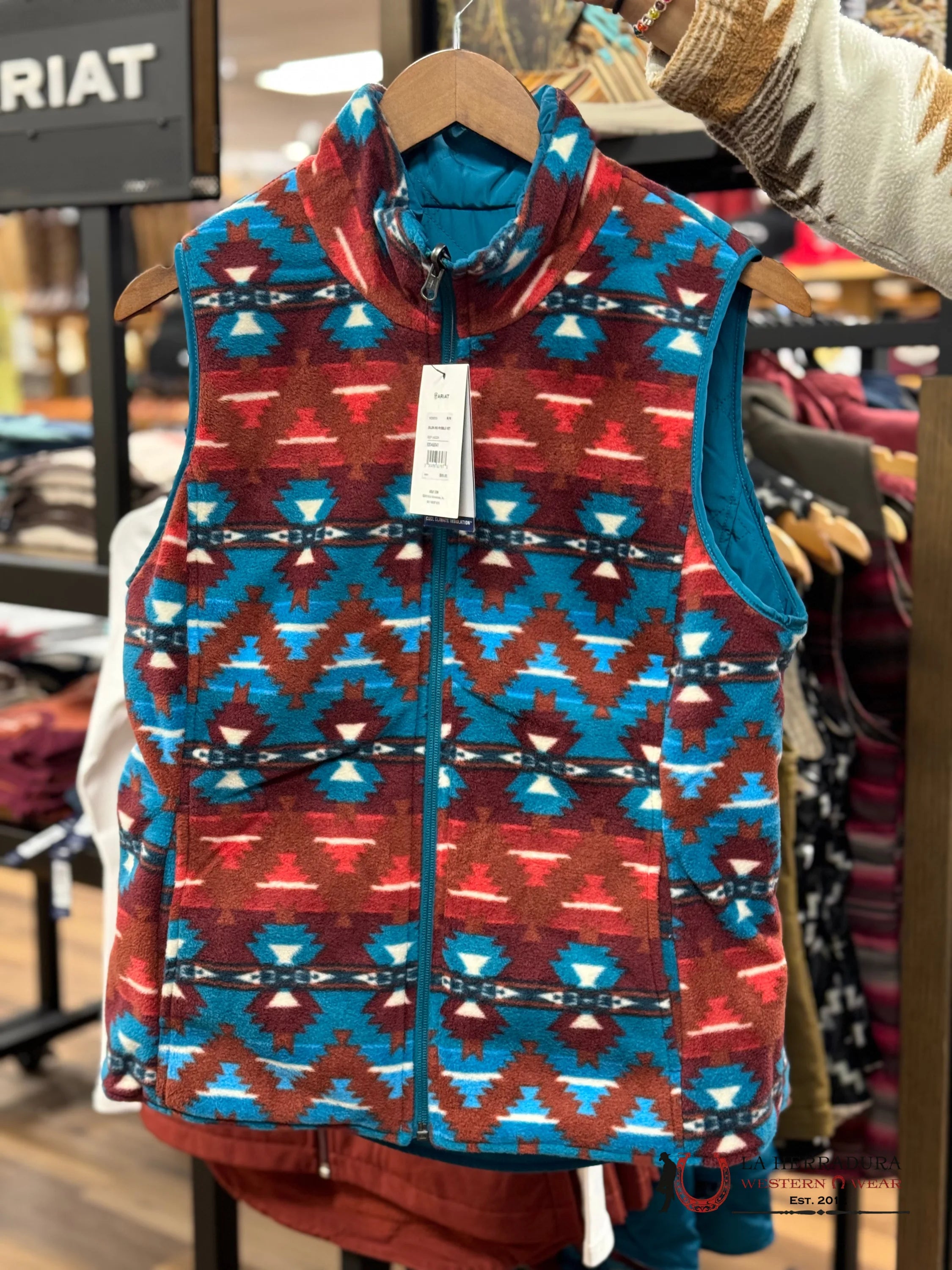 Ariat Vest Dilon Ins Reversible Deep Lagon Ropa Mujeres