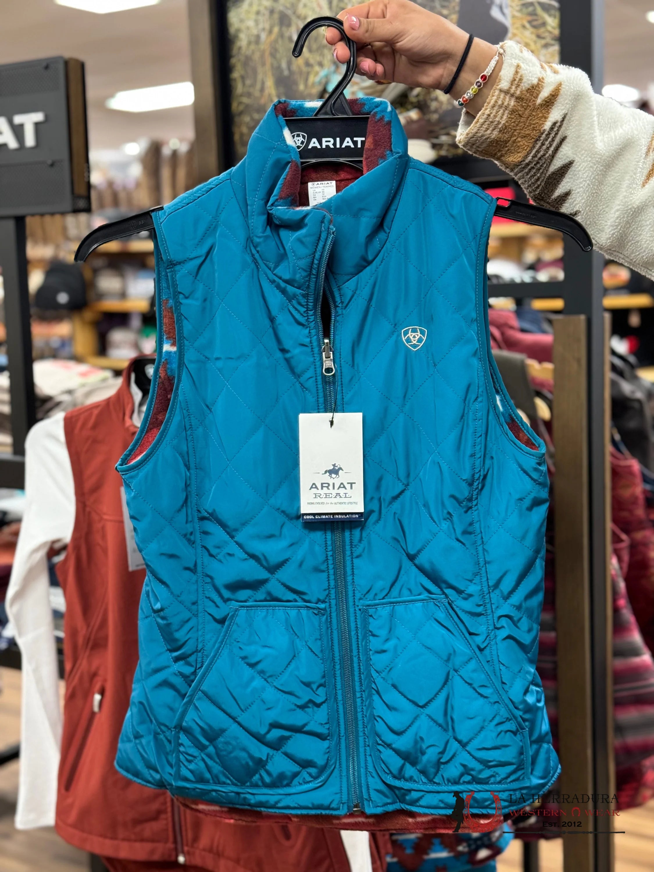 Ariat Vest Dilon Ins Reversible Deep Lagon Ropa Mujeres