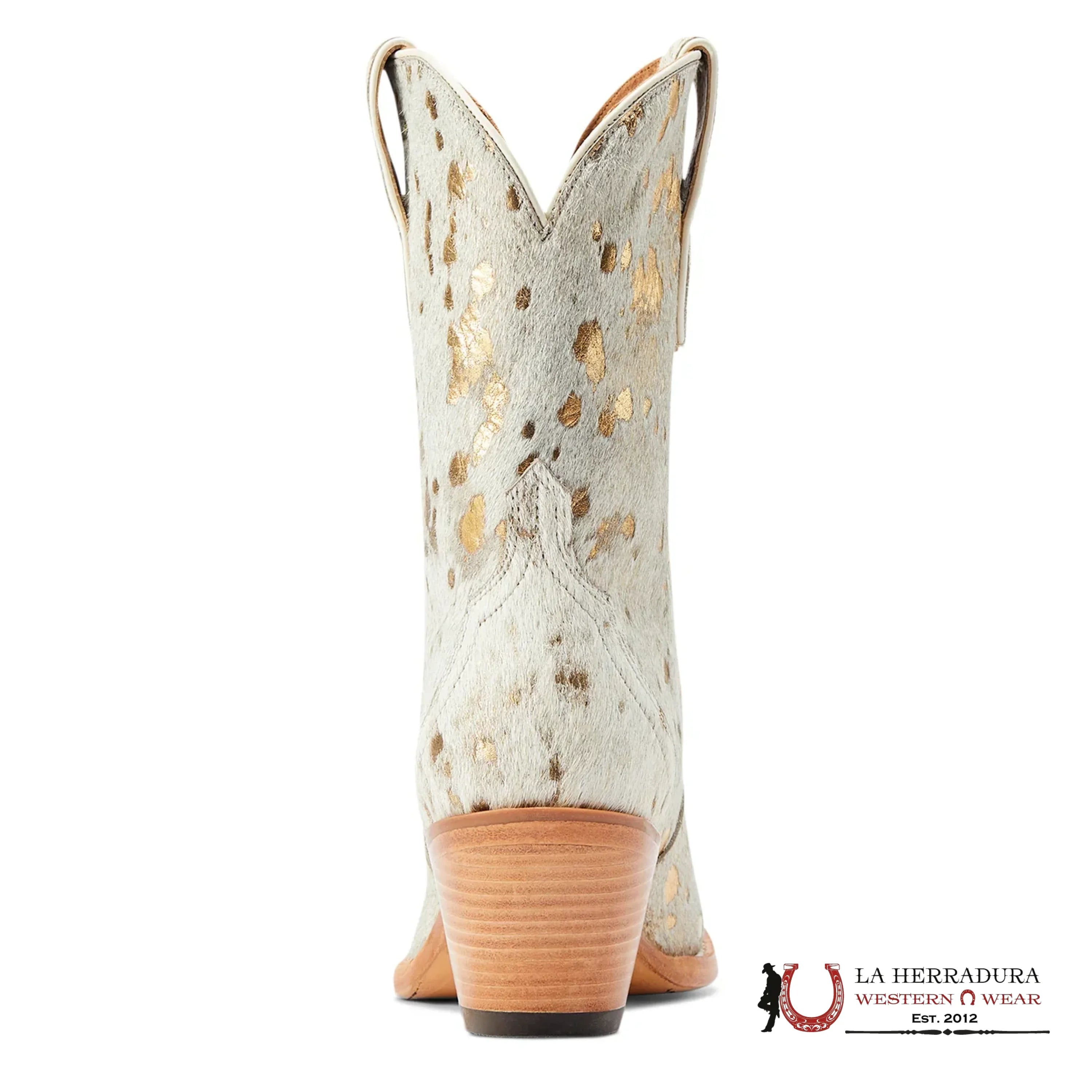 Ariat Womens Bandida White Metallic Hair On- 4392 Botas Mujeres