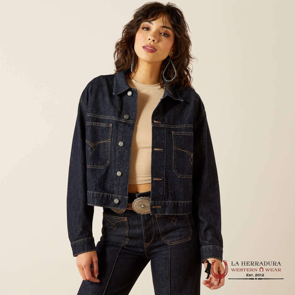Ariat Womens Cropped Jean Jacket Burbank 10061731