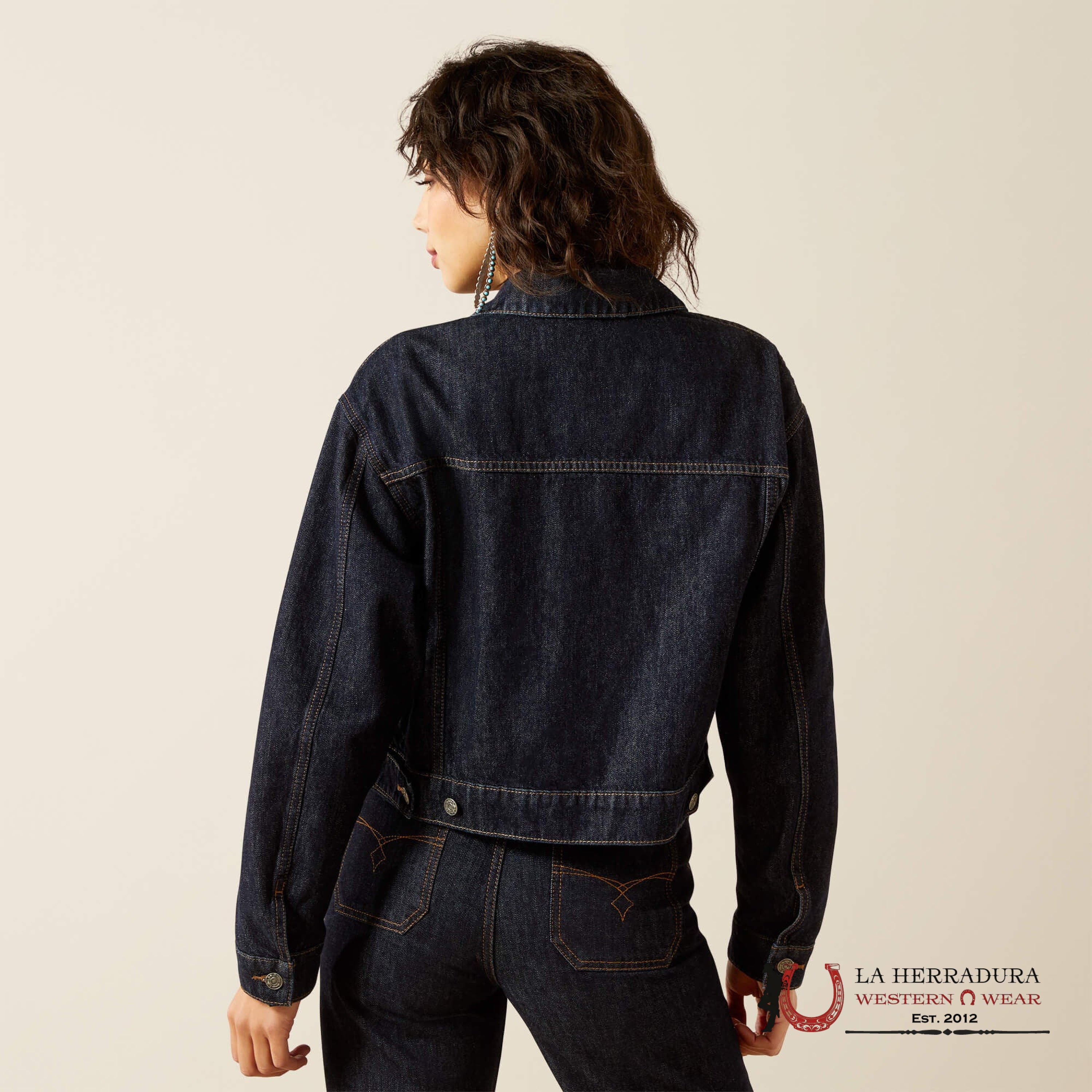 Ariat Womens Cropped Jean Jacket Burbank 10061731 ROPA MUJERES