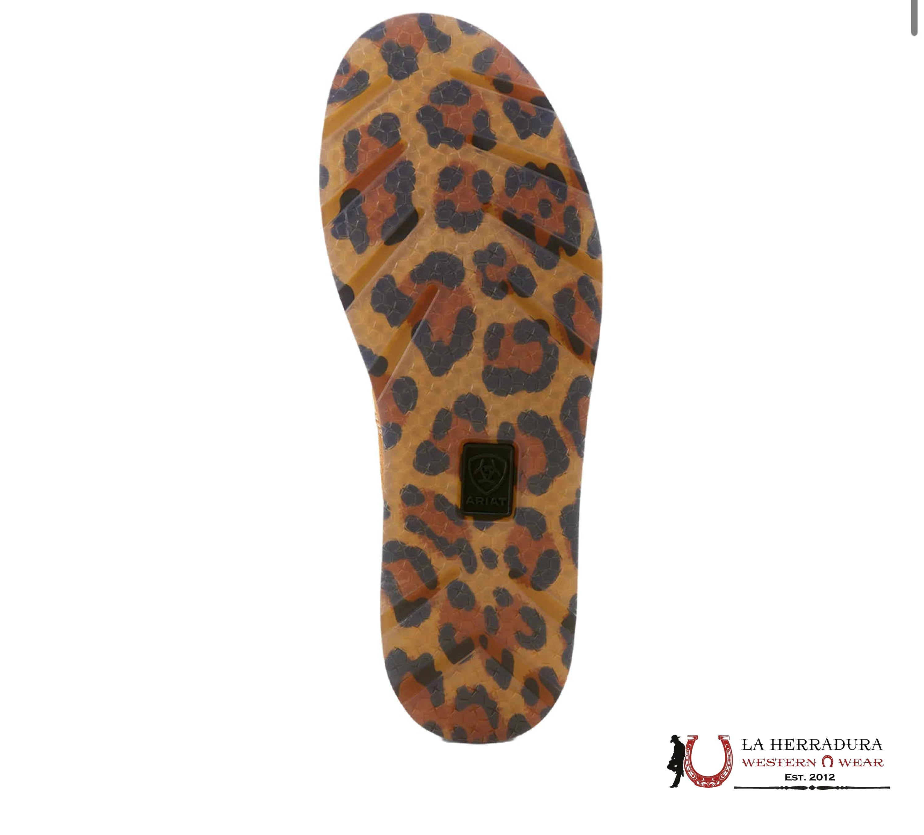 ARIAT WOMENS CRUISER DARK TAN SUEDE CREAM CHEETAH HAIR ON- 0956 ZAPATOS MUJERES