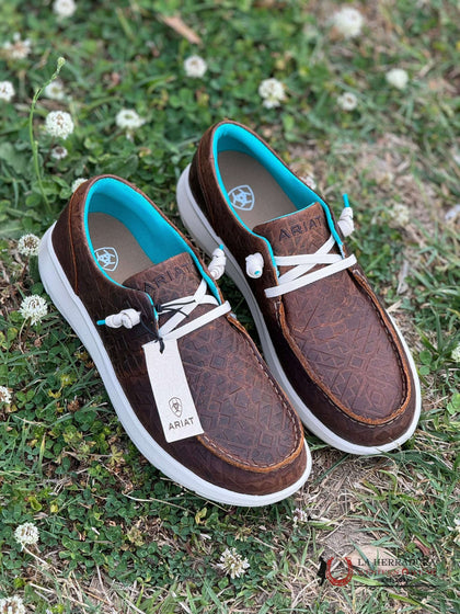 ARIAT MUJER HILO GRABADO MANTA MARRÓN- 10047015