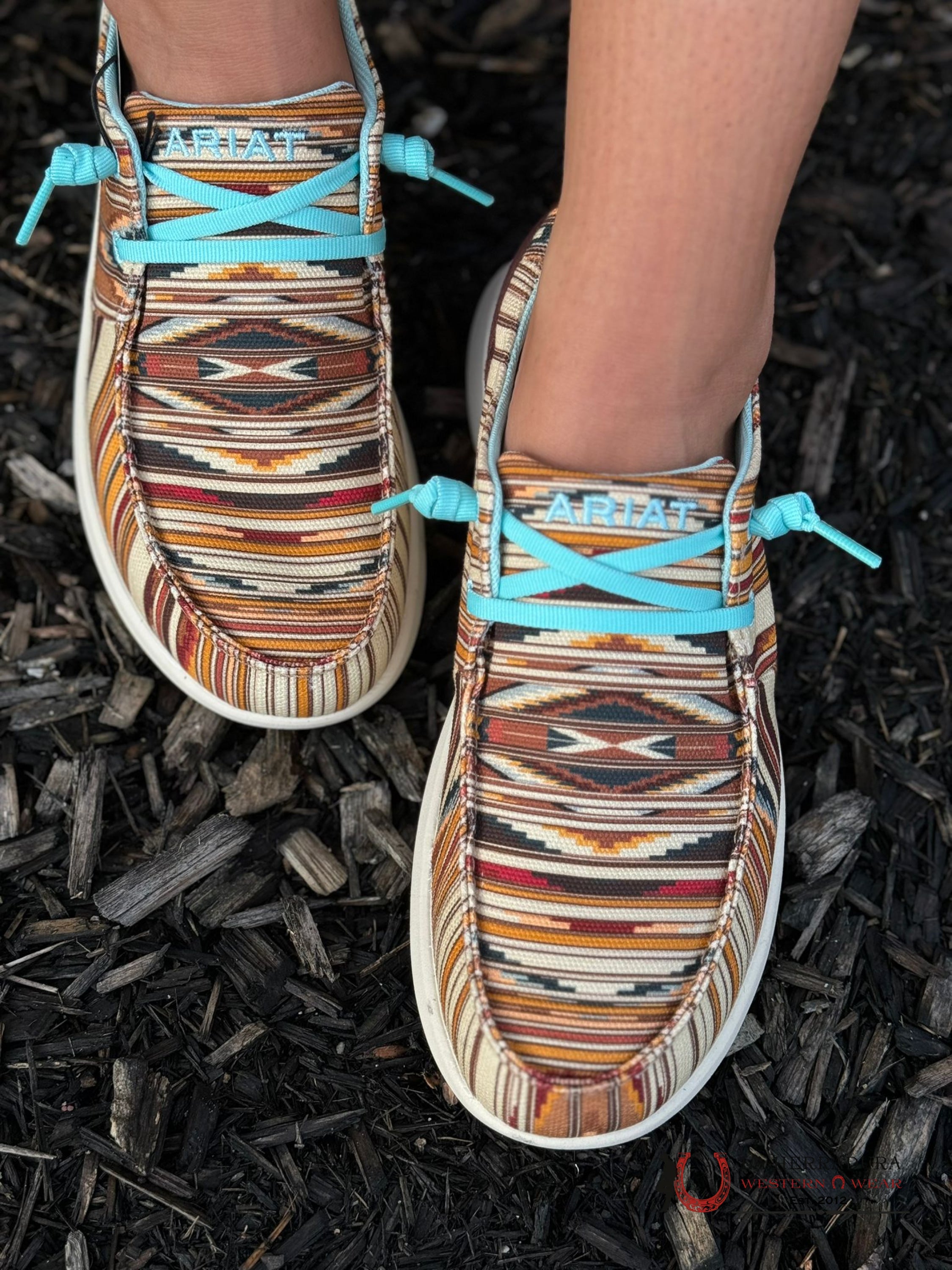 Ariat Womens Hilo Chimayo Santa Fe Mustard Zapatos Mujeres