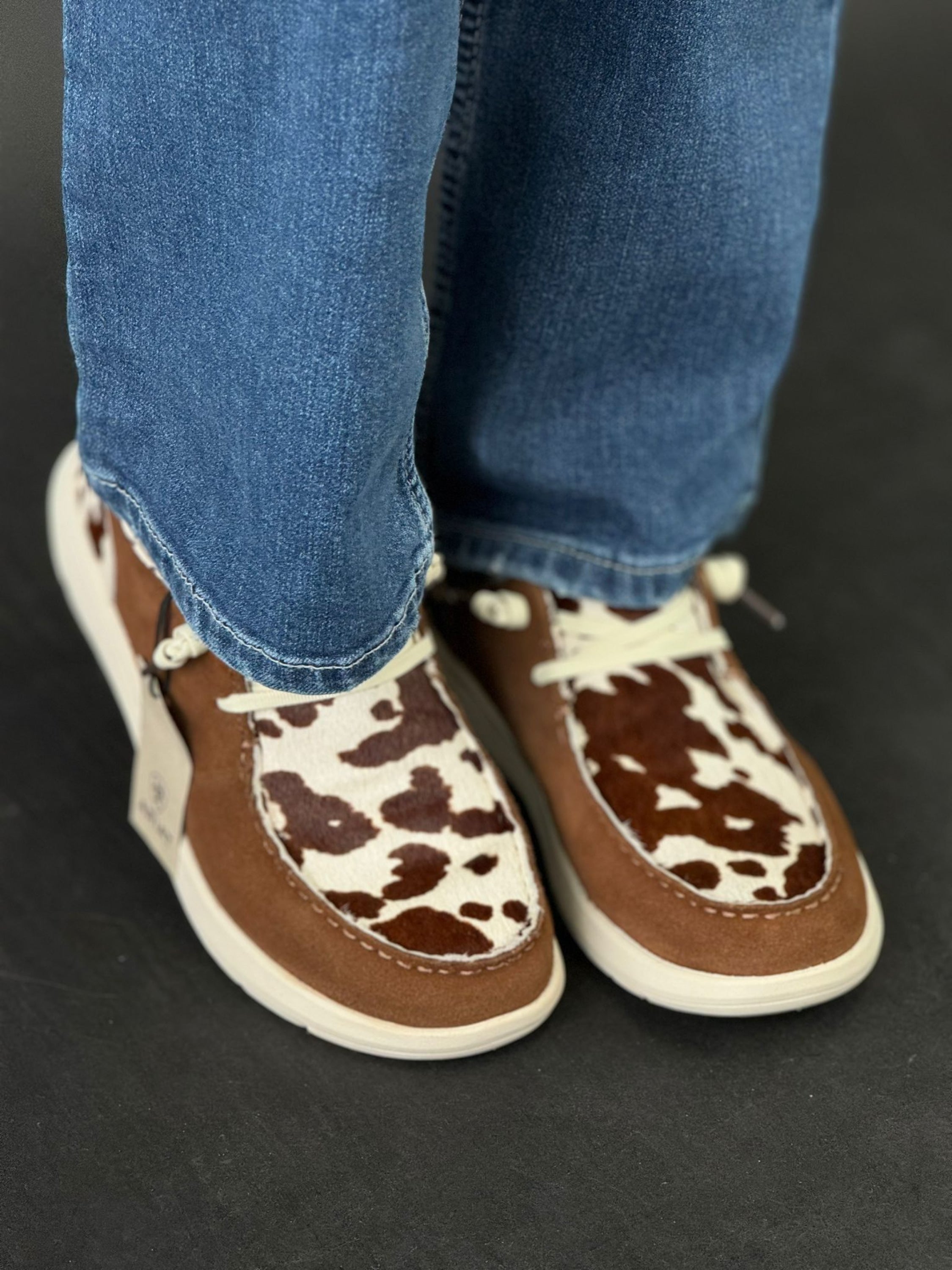 Ariat Womens Hilo Ginger Suede / Cow Hair On Back Zapatos Mujeres