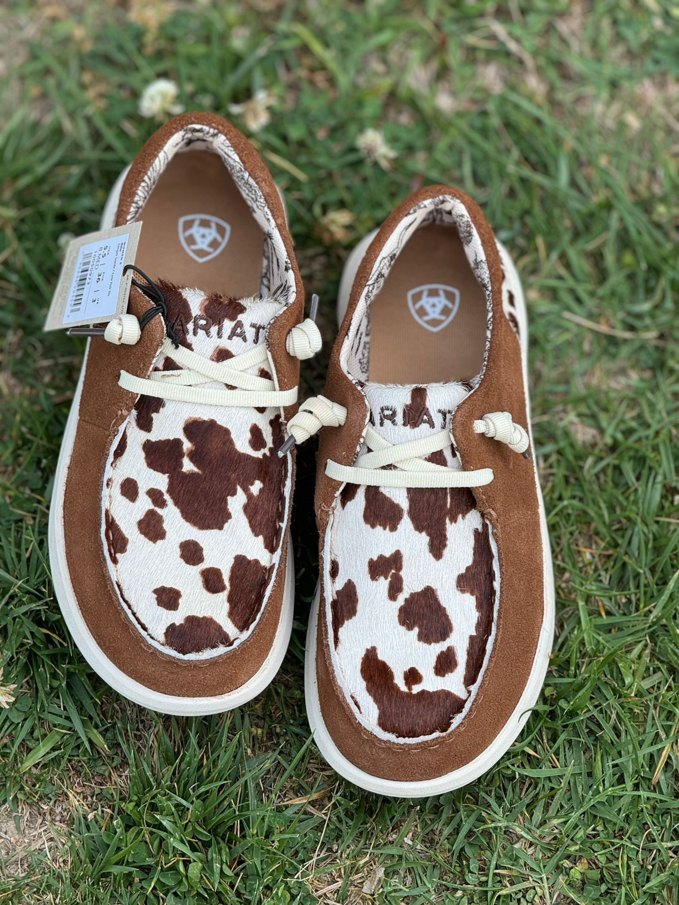 Ariat Womens Hilo Ginger Suede / Cow Hair On Back Zapatos Mujeres