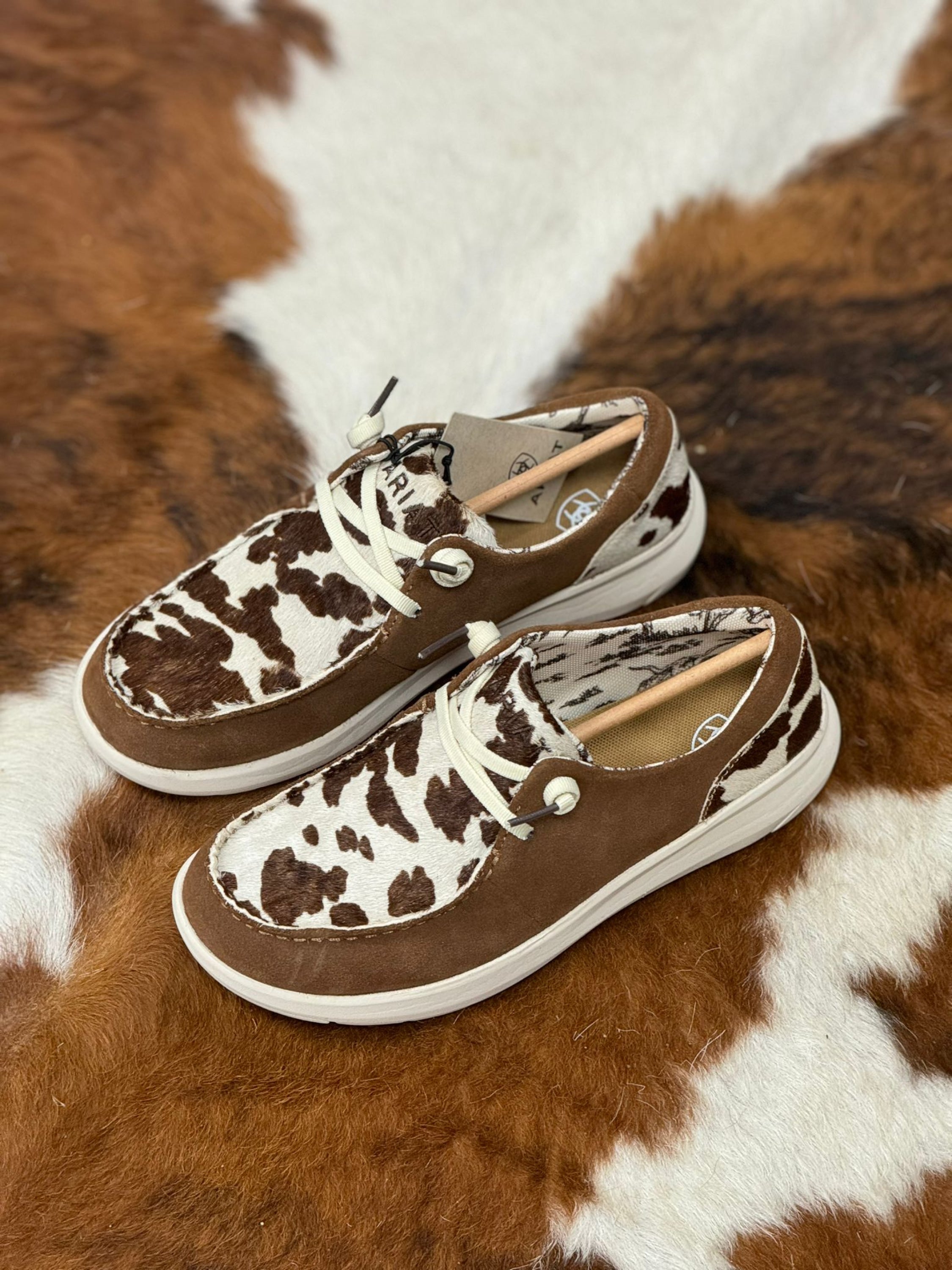 Ariat Womens Hilo Ginger Suede / Cow Hair On Back Zapatos Mujeres