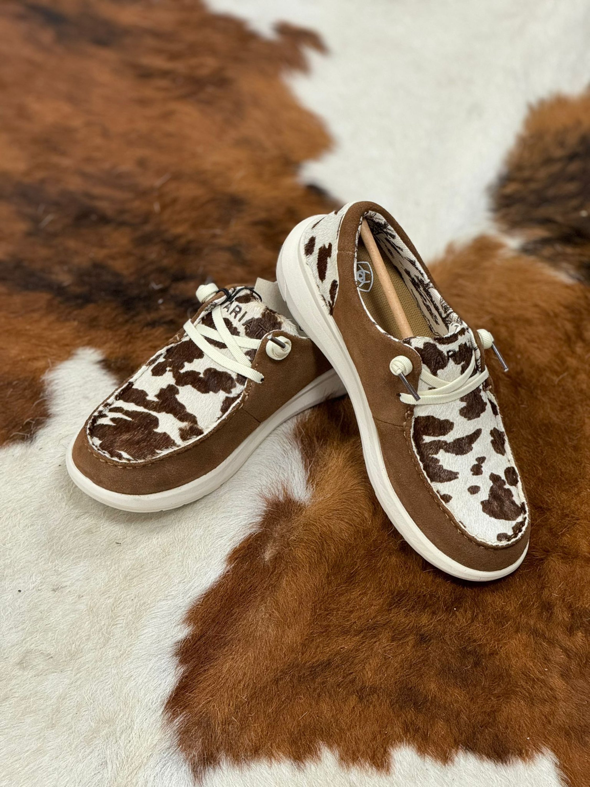 Ariat Womens Hilo Ginger Suede / Cow Hair On Back Zapatos Mujeres