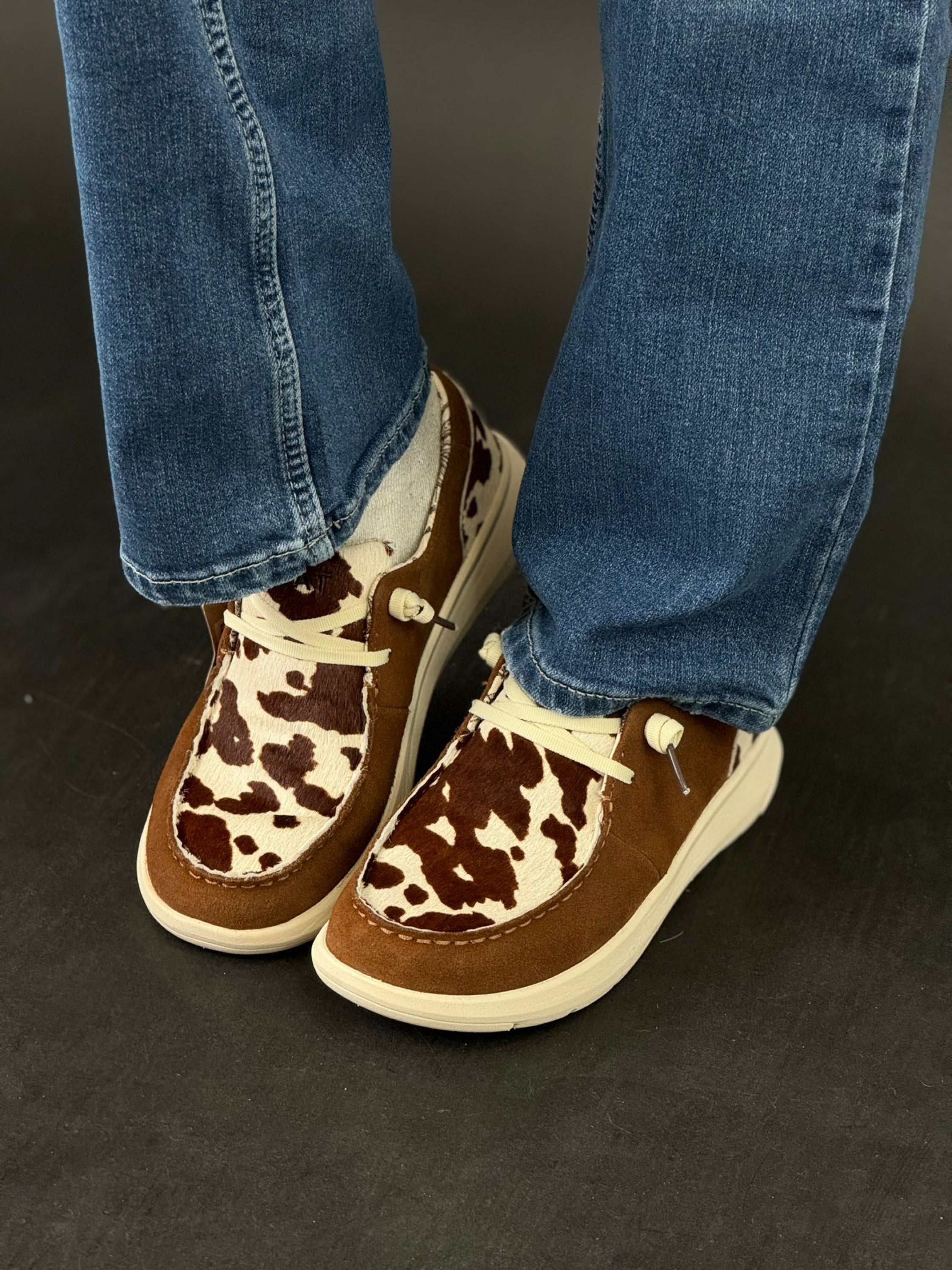 Ariat Womens Hilo Ginger Suede / Cow Hair On Back Zapatos Mujeres