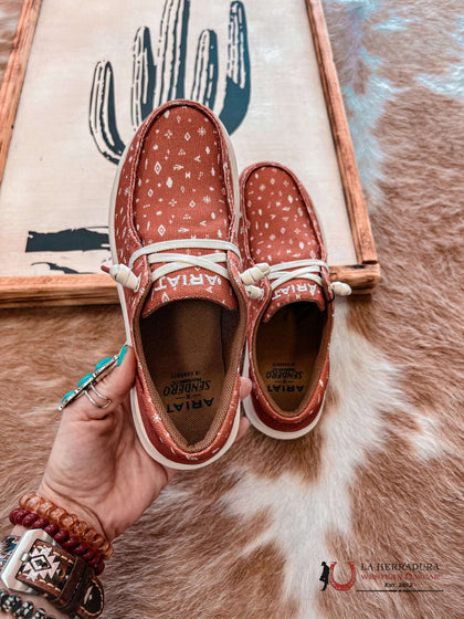 Zapatos ARIAT WOMENS Hilo Sendero (estampado Clay Dibujo)
