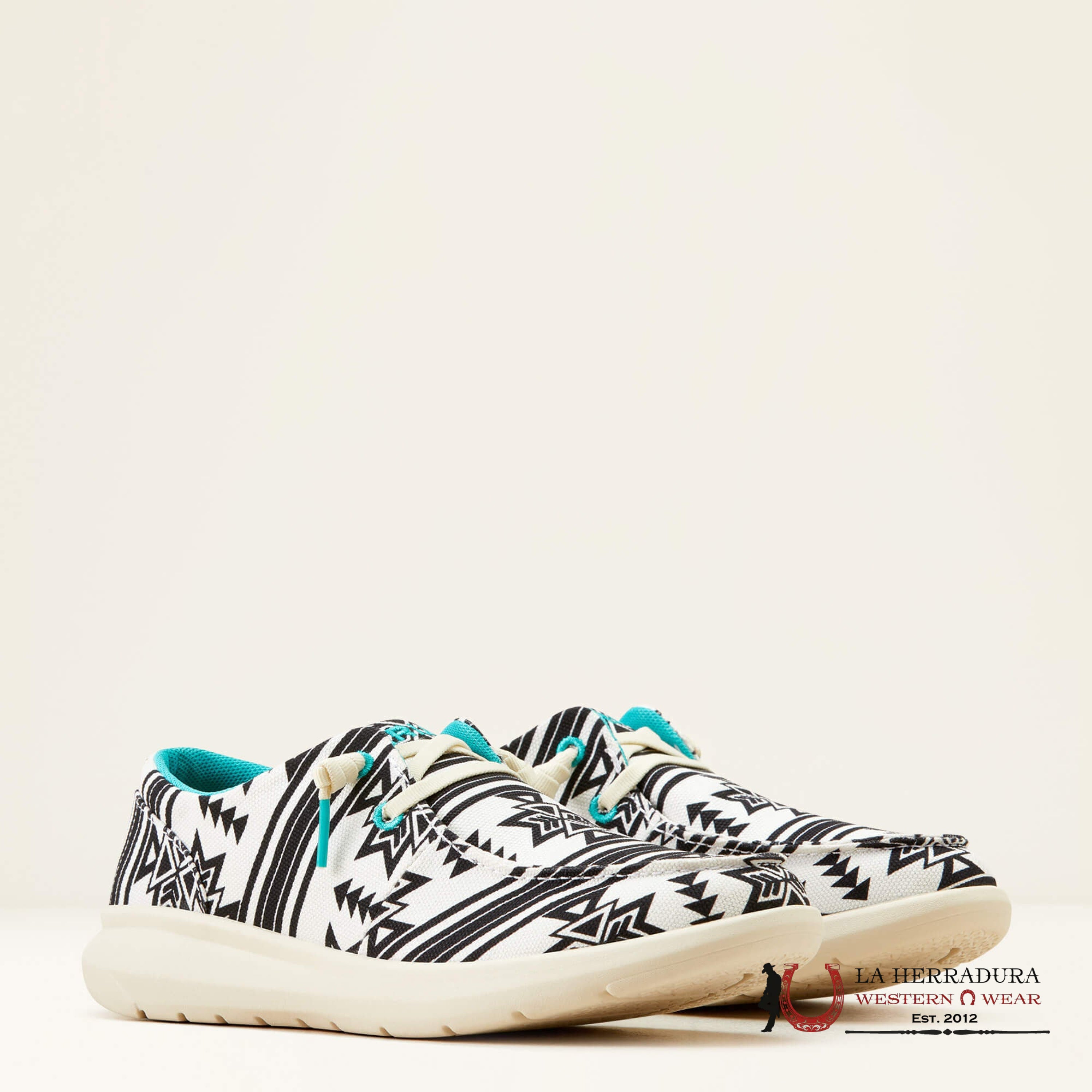 ARIAT WOMENS HILO STARK SOUTHWEST WHITE AZTEC- 0929 ZAPATOS MUJERES