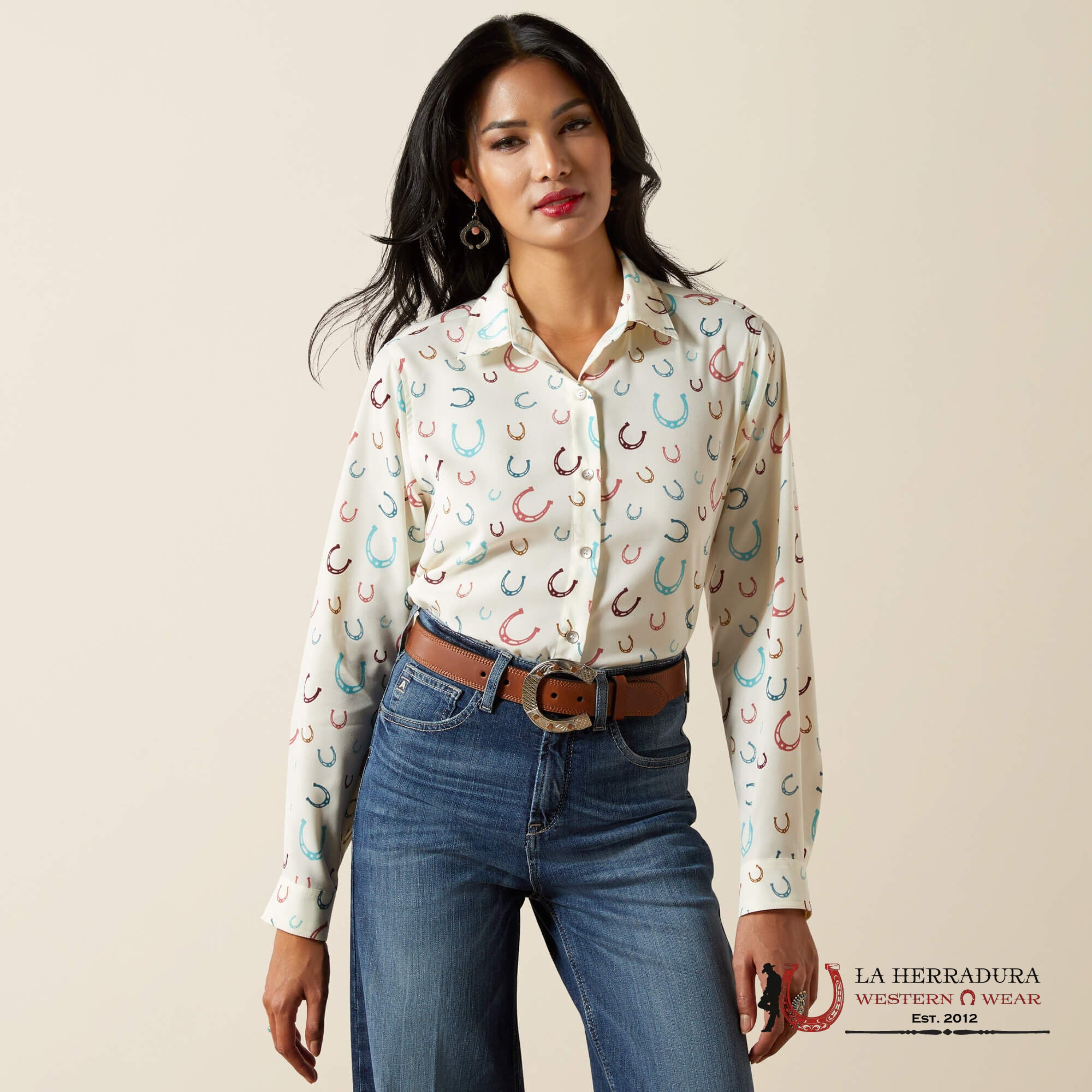 ARIAT WOMENS HOMESTYLE LS SHRT 10062903 ROPA MUJERES