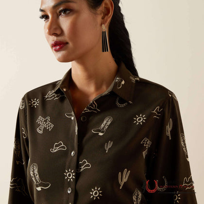 ARIAT BLUSA MANGA LARGA HOMESTYLE PARA MUJER-10062904