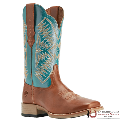 ARIAT WOMENS Odessa StrechFit Almonte Roca/ Metallic Turqueza- 10042387