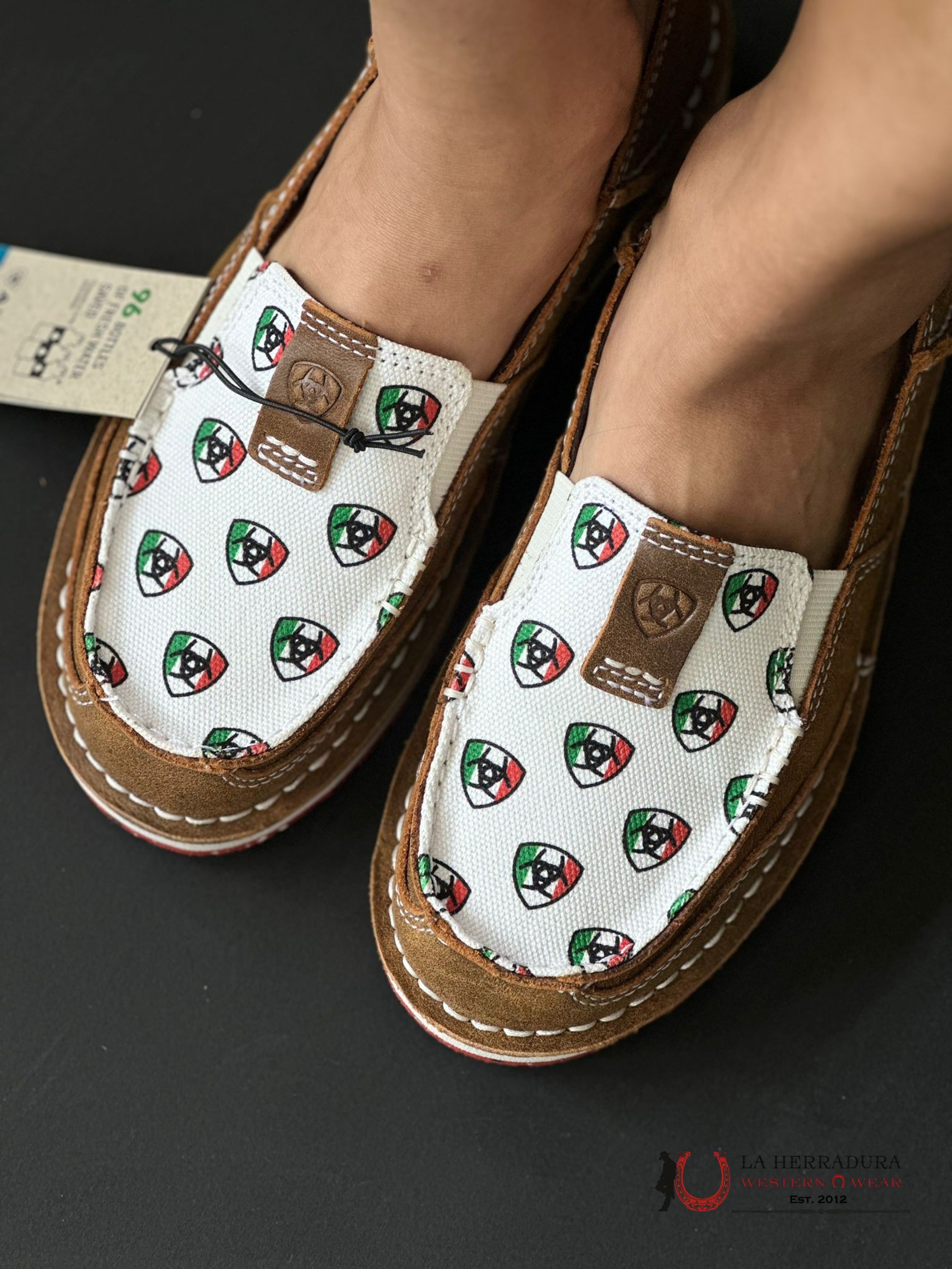 Ariat Womens Slip On Cruiser Caramel / Mexico Print Zapatos Mujeres