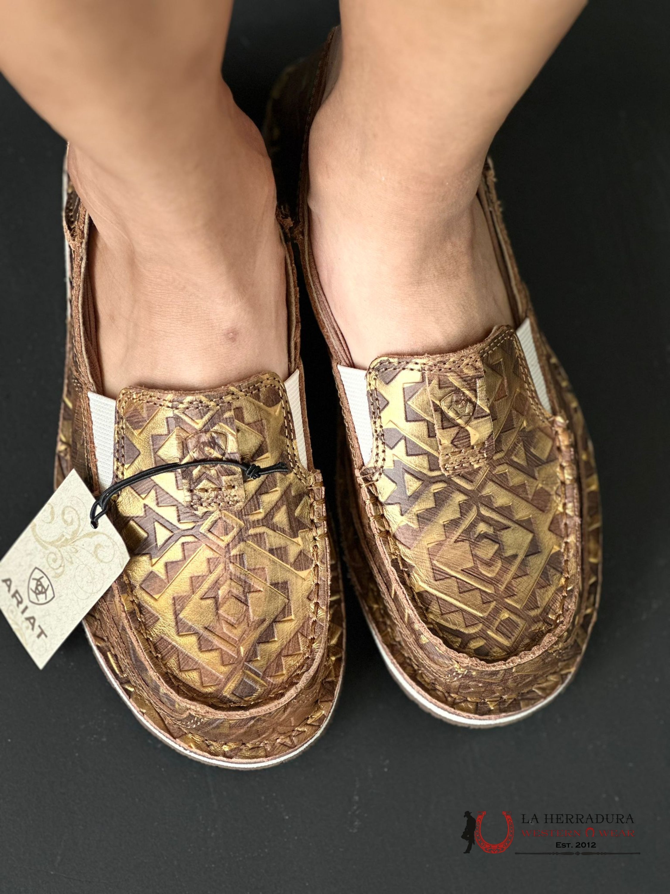 Ariat Womens Slip On Cruiser Copper Blanket Emboss Zapatos Mujeres