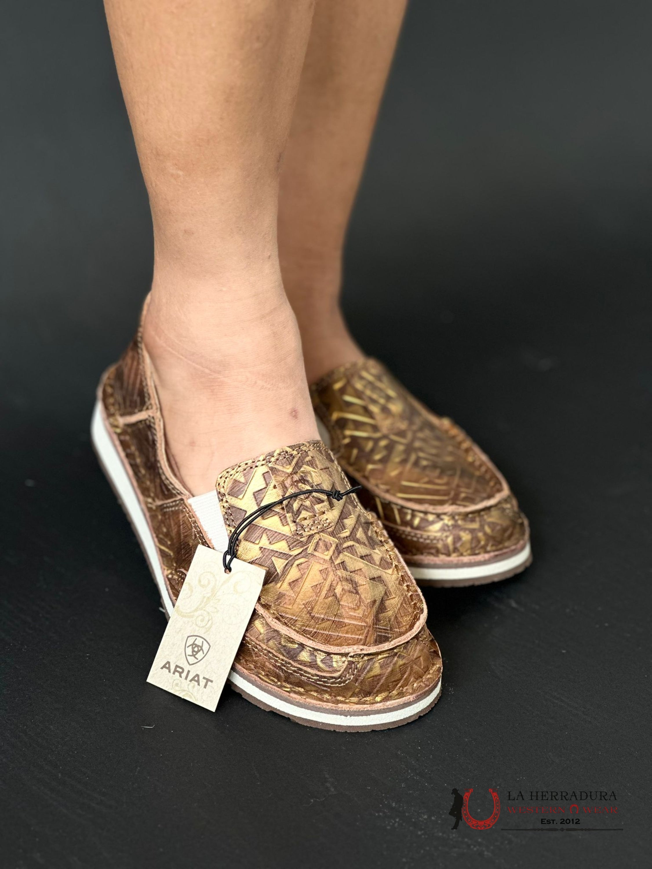 Ariat Womens Slip On Cruiser Copper Blanket Emboss Zapatos Mujeres