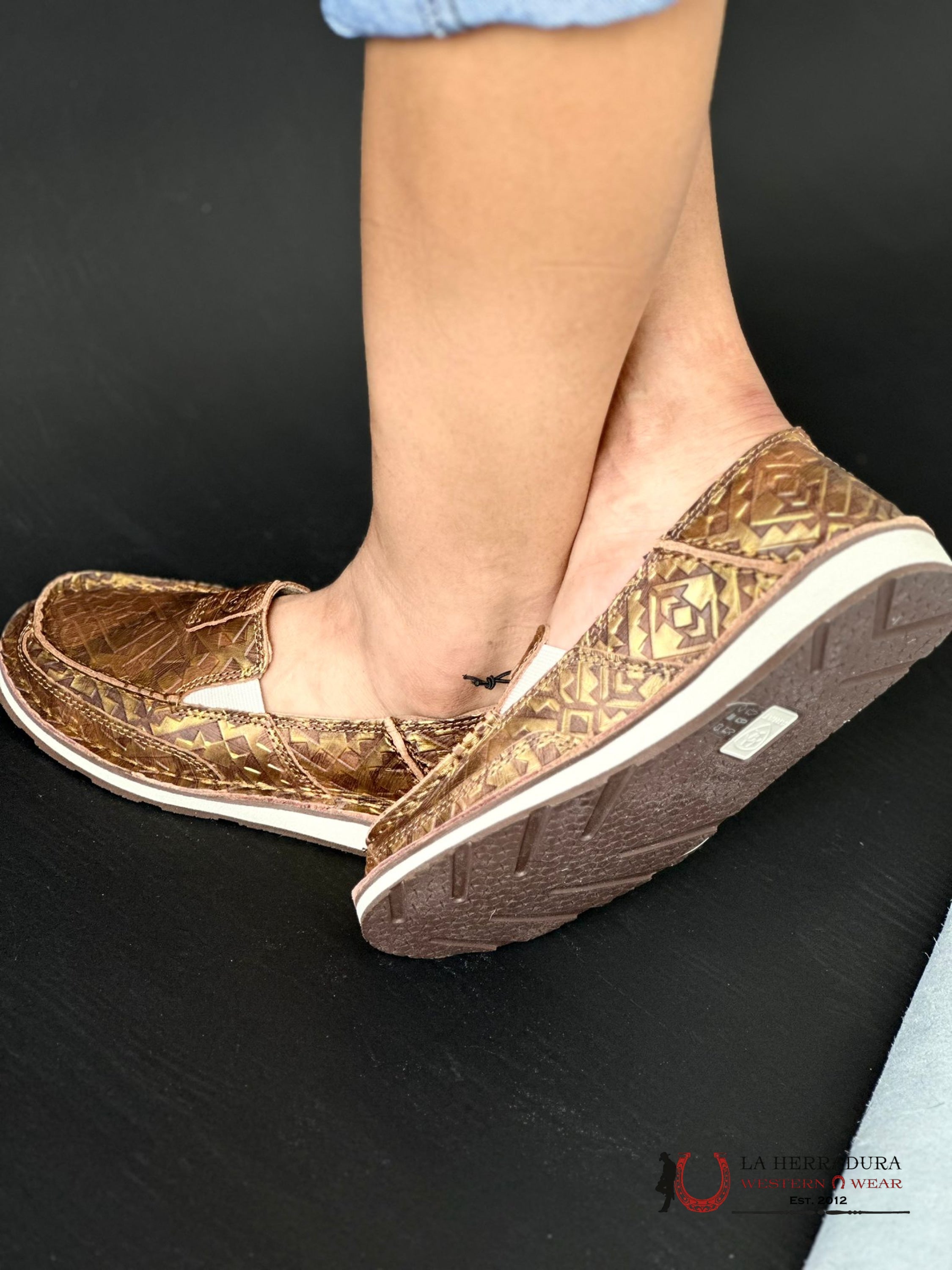 Ariat Womens Slip On Cruiser Copper Blanket Emboss Zapatos Mujeres