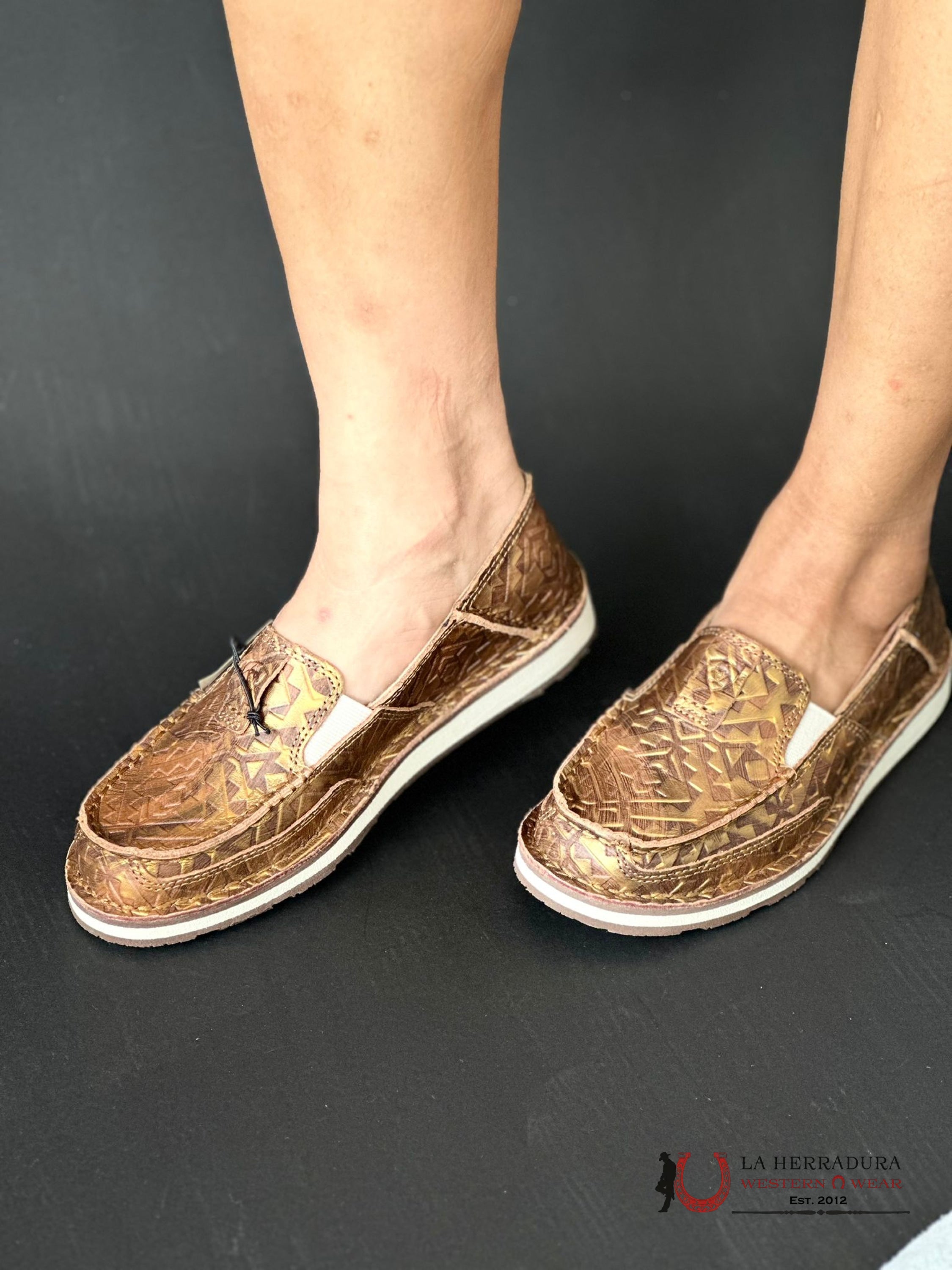 Ariat Womens Slip On Cruiser Copper Blanket Emboss Zapatos Mujeres