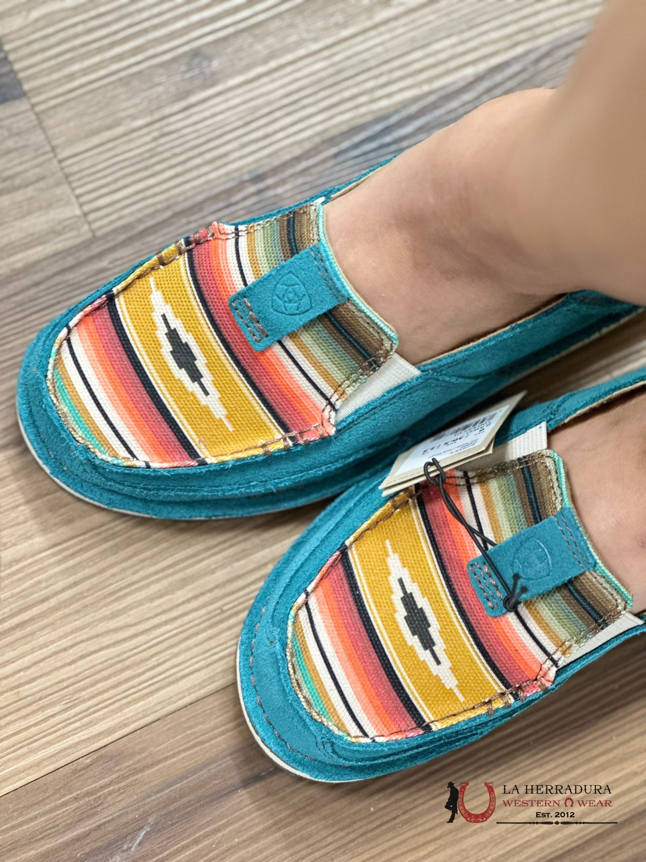 Ariat Womens Slip On Cruiser Teal Suede Zapatos Mujeres