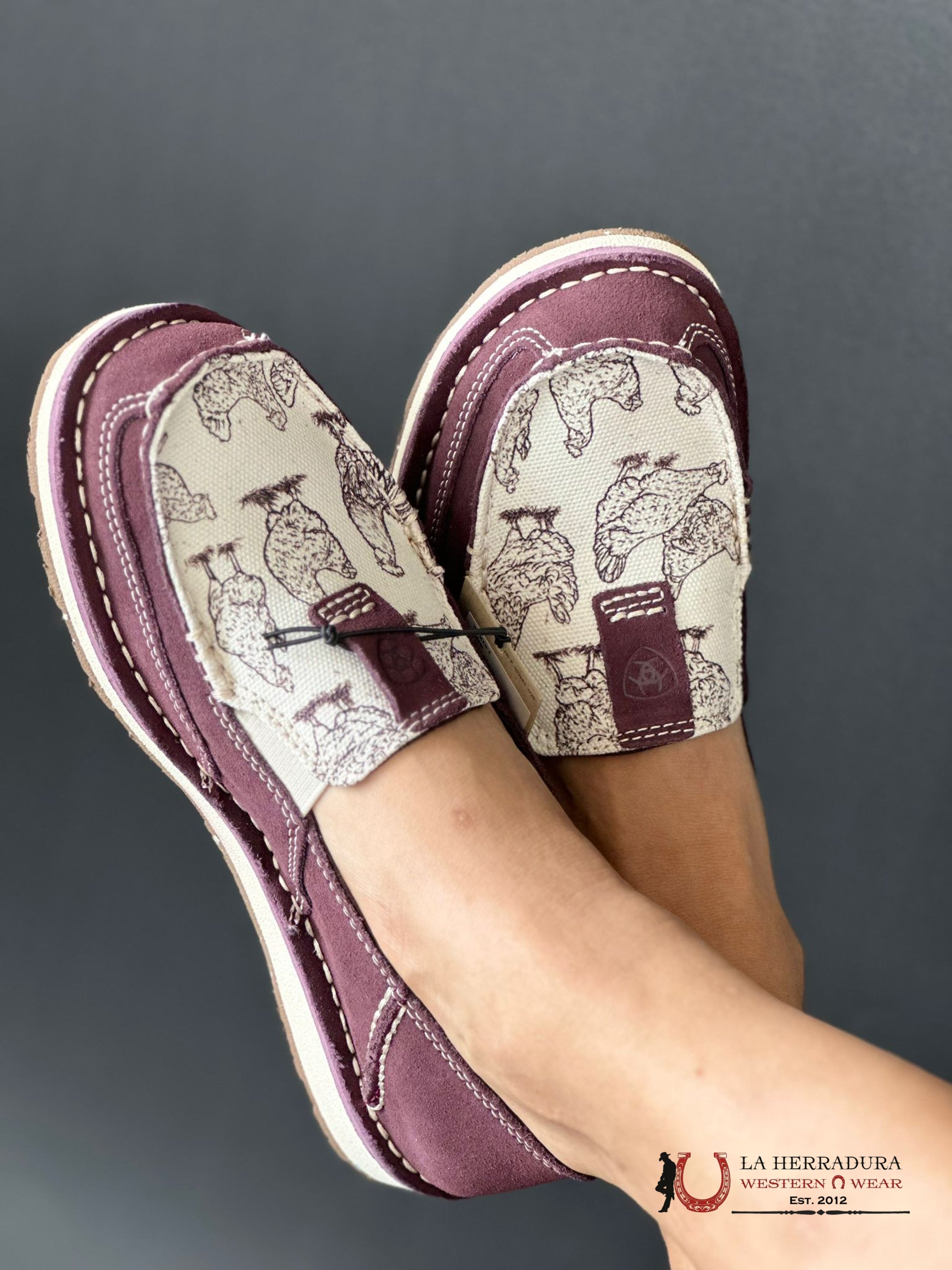 Ariat Womens Slip On Cruiser Wine / Henhouse Zapatos Mujeres