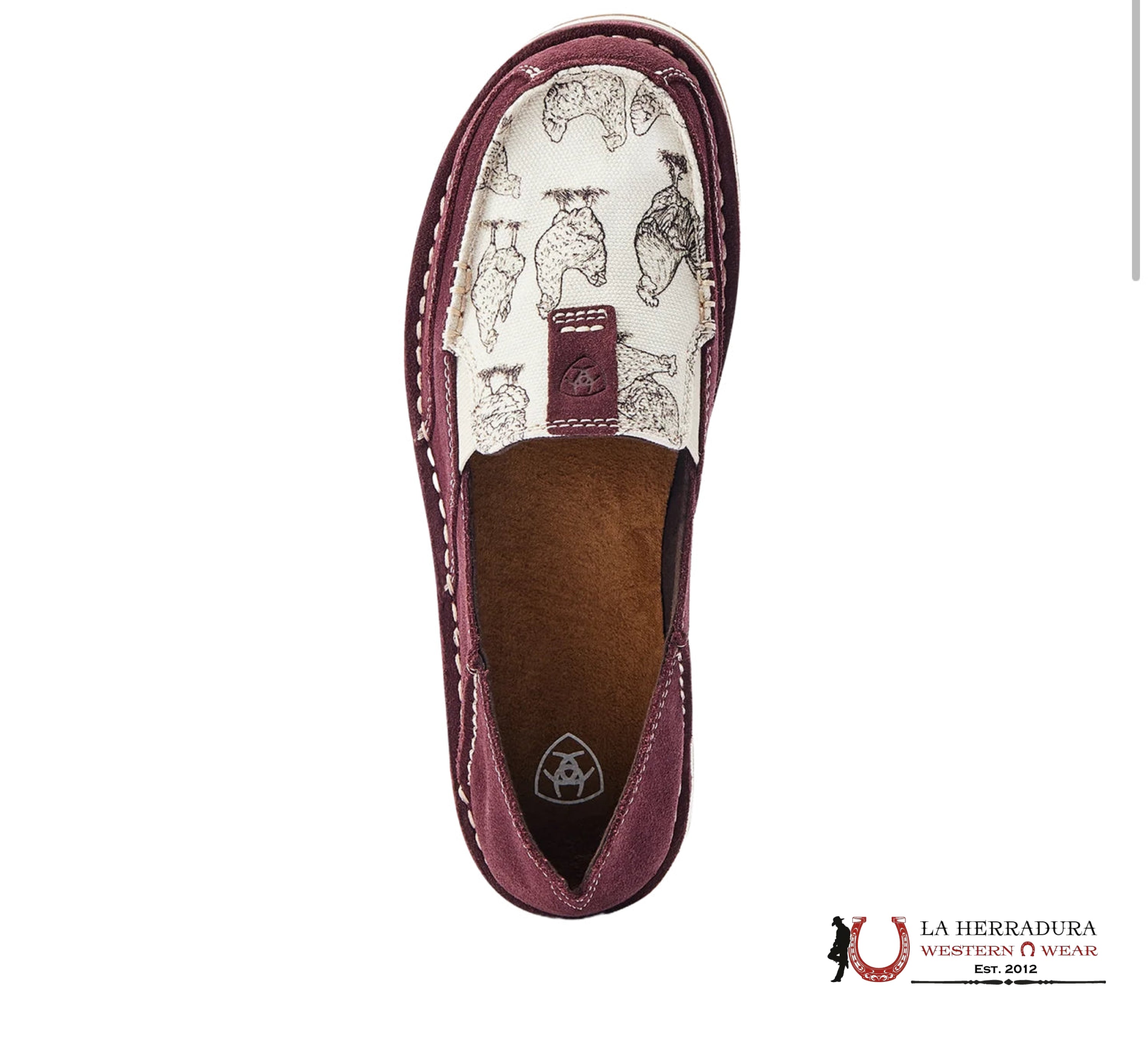 ARIAT WOMENS SLIP ON CRUISER WINE / HENHOUSE - 4533 ZAPATOS MUJERES