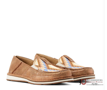 ARIAT MOCASINES CRUSIER METÁLICOS BRONCE/AZTEC BLANKET PARA MUJER - 10044528