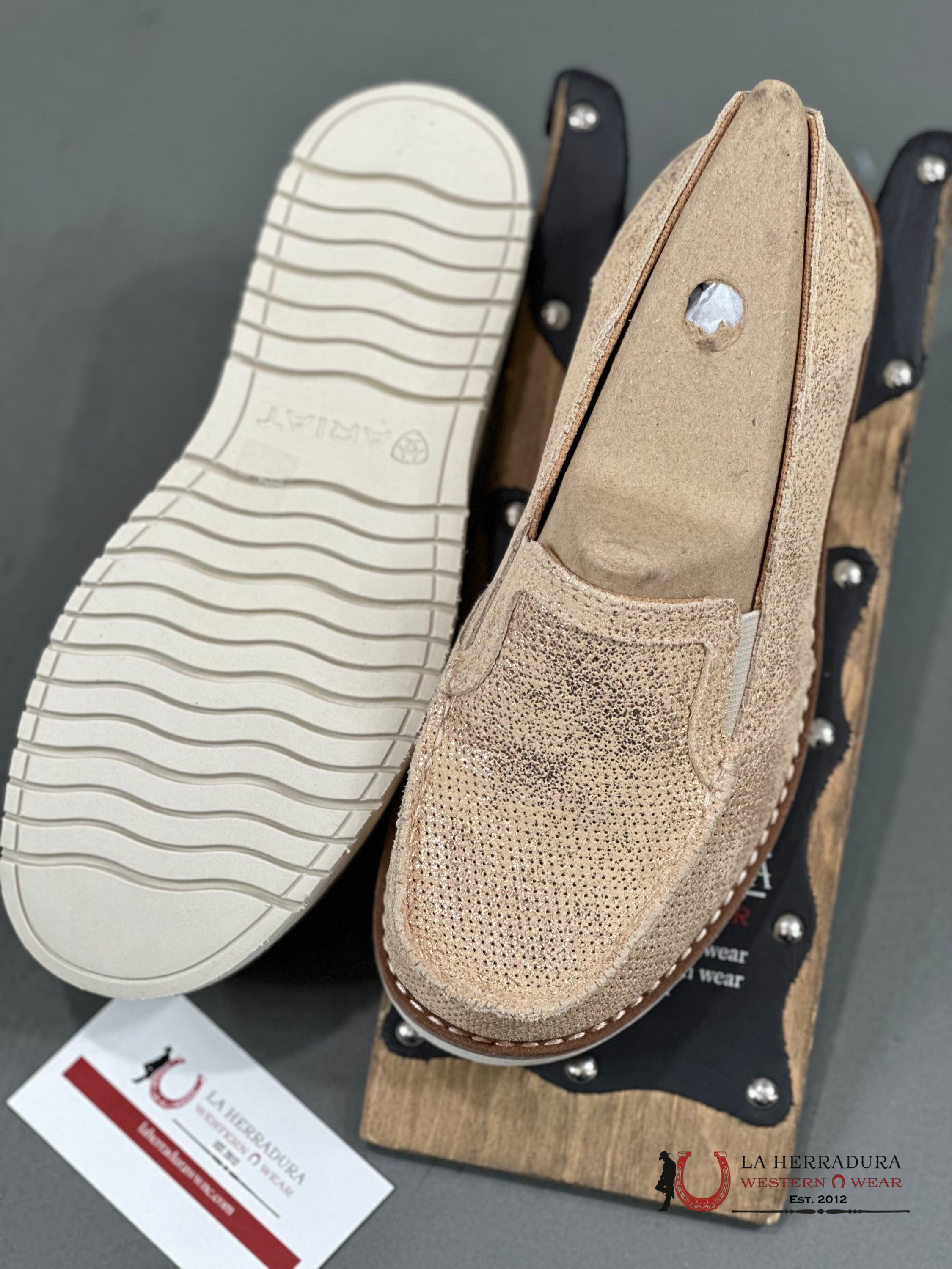 Ariat Womens Slip On Crusier Rose Gold Metallic Zapatos Mujeres