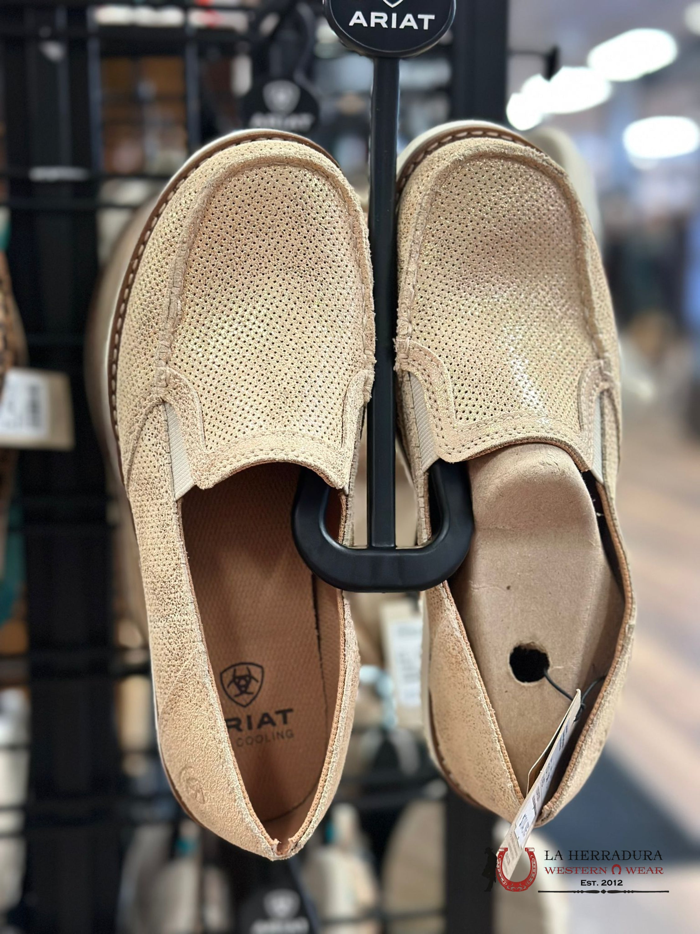 Ariat Womens Slip On Crusier Rose Gold Metallic Zapatos Mujeres