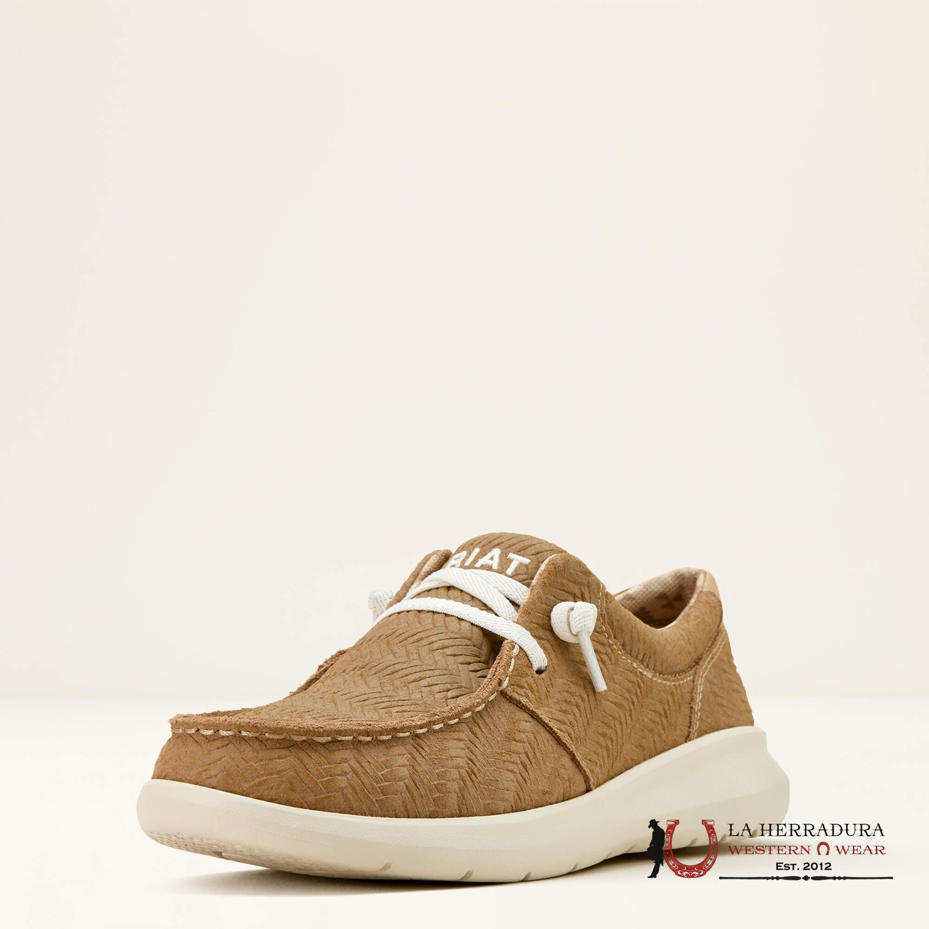 ARIAT WOMENS SLIP ON HILO TAN WOVEN EMBOSS - 1344 ZAPATOS MUJERES