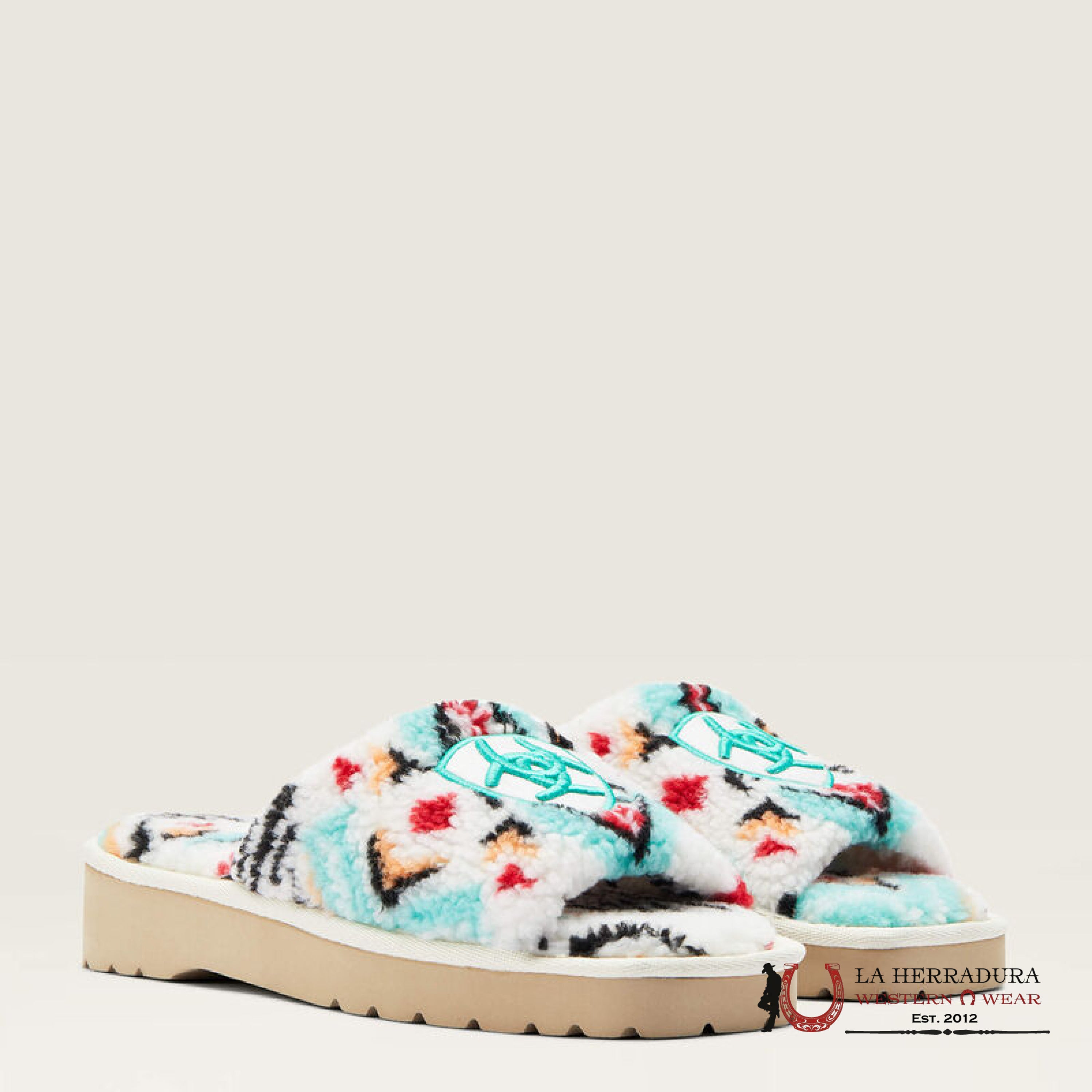 Ariat Womens Square Toe Slip-0N Cozy Slide Zapatos Mujeres