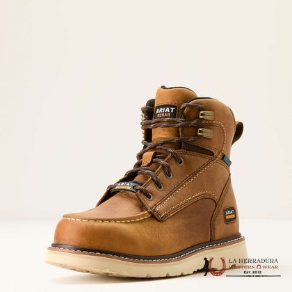 Botas de trabajo Ariat para mujer REBAR LIFT 6 H20 PUNTA COMPUESTA MARRÓN ENVEJECIDO PUNTA REDONDA 10053717