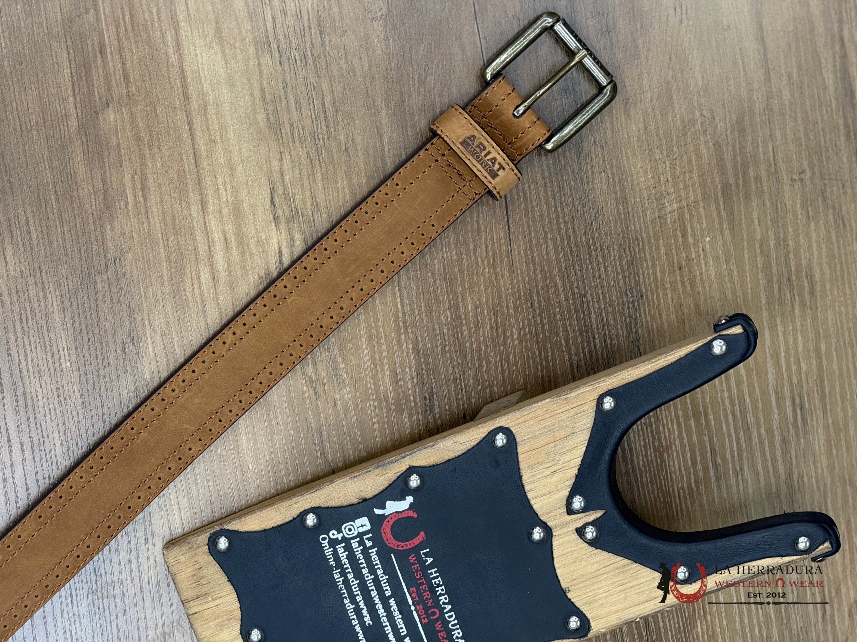 ARIAT WORK LIGTH BROWN BELT - 0344 CINTURONES HOMBRES