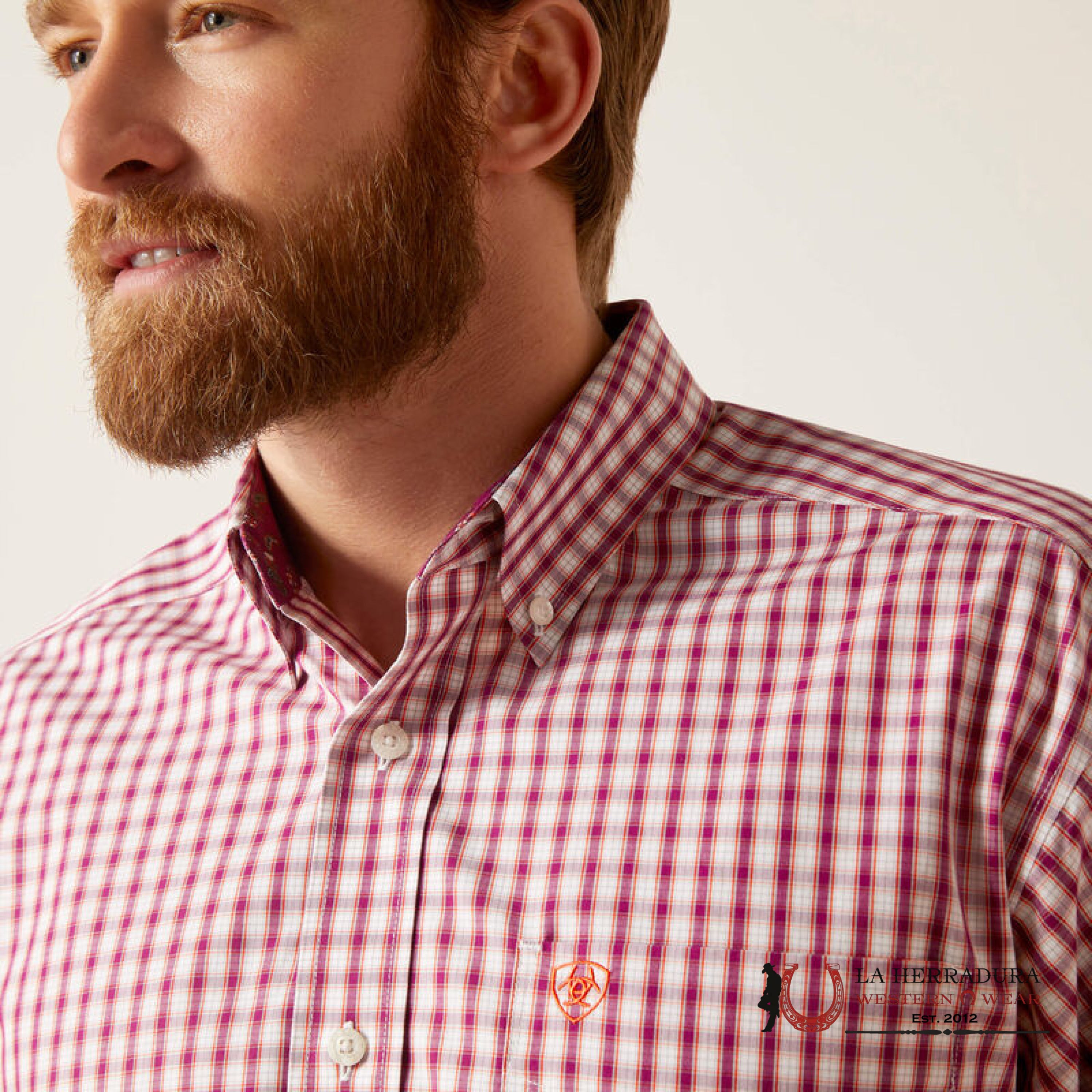 Ariat Wrinkle Free Classic Long Sleeve Shirt Valen White - 6592 Ropa Hombres