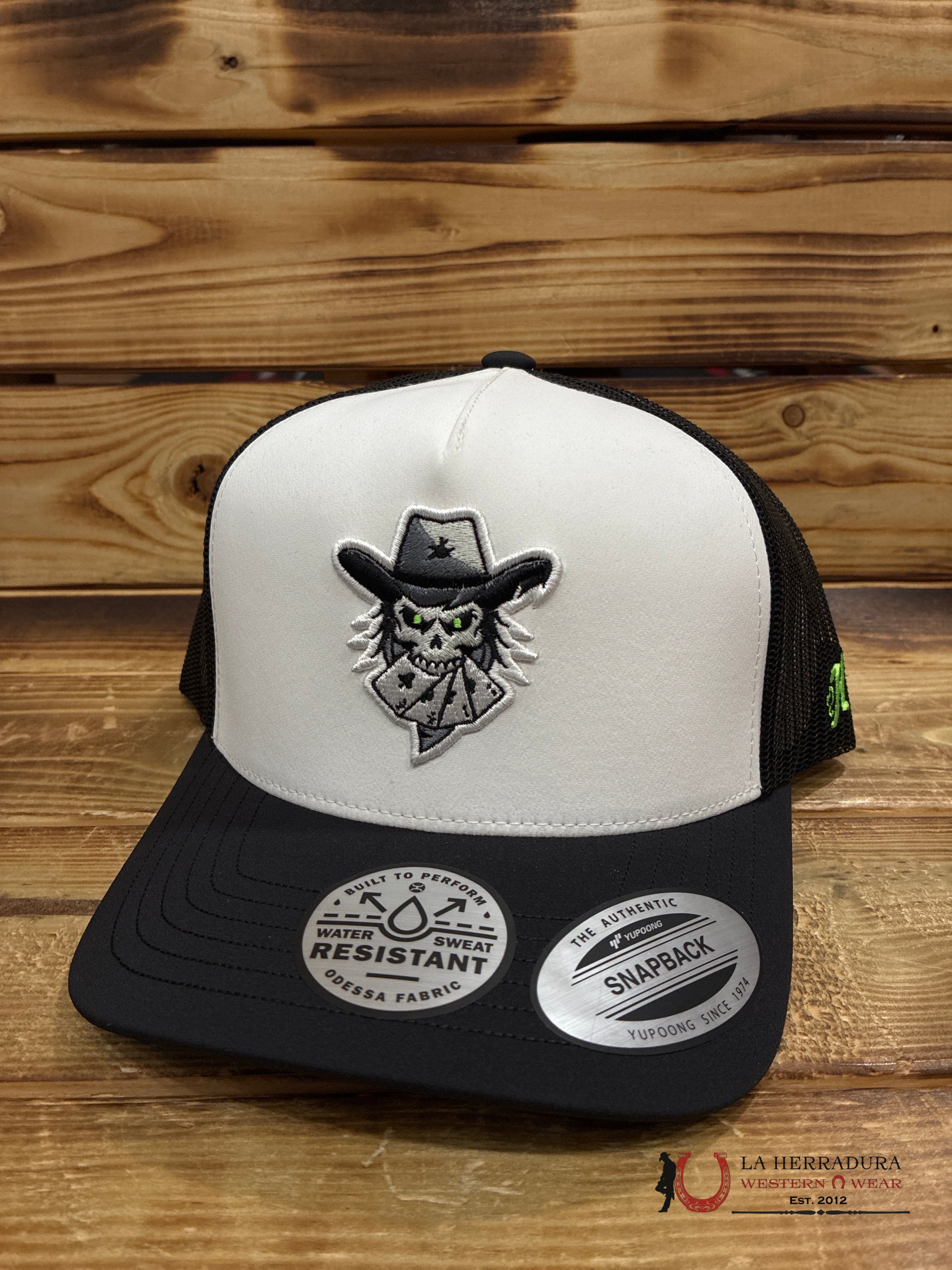 AUSTIN GAMBLERS WHITE/BLACK CAP CAPS MENS GORRAS HOMBRES