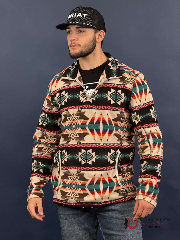 SUDADERA DE FELPA AZTECA PARA HOMBRE POWER RIVER NATURAL DM91C04078