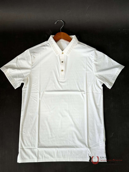 BAROCCO WHITE GOLD SHORT SLEEVE SHIRT