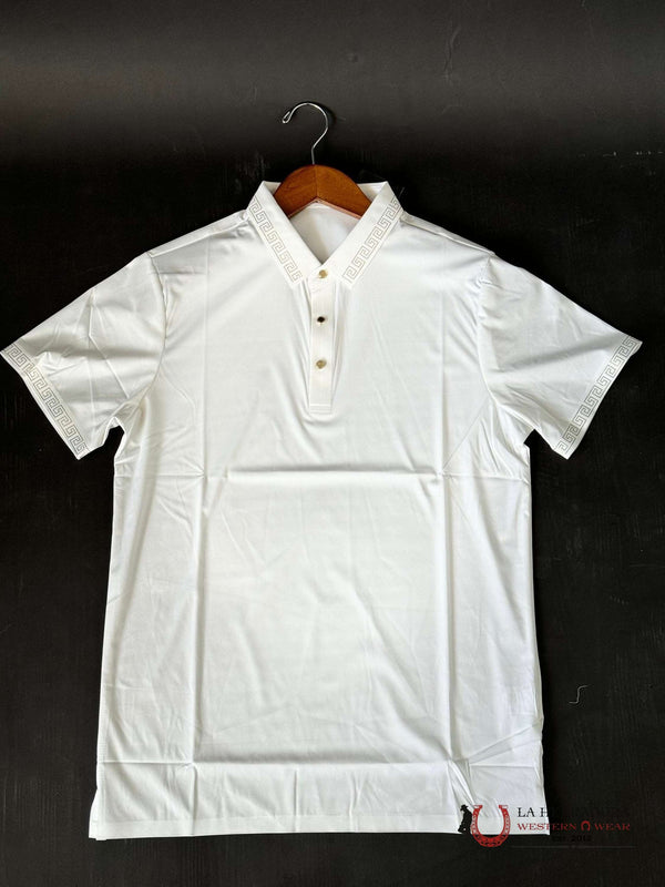 CAMISA DE MANGA CORTA BAROCCO ORO BLANCO