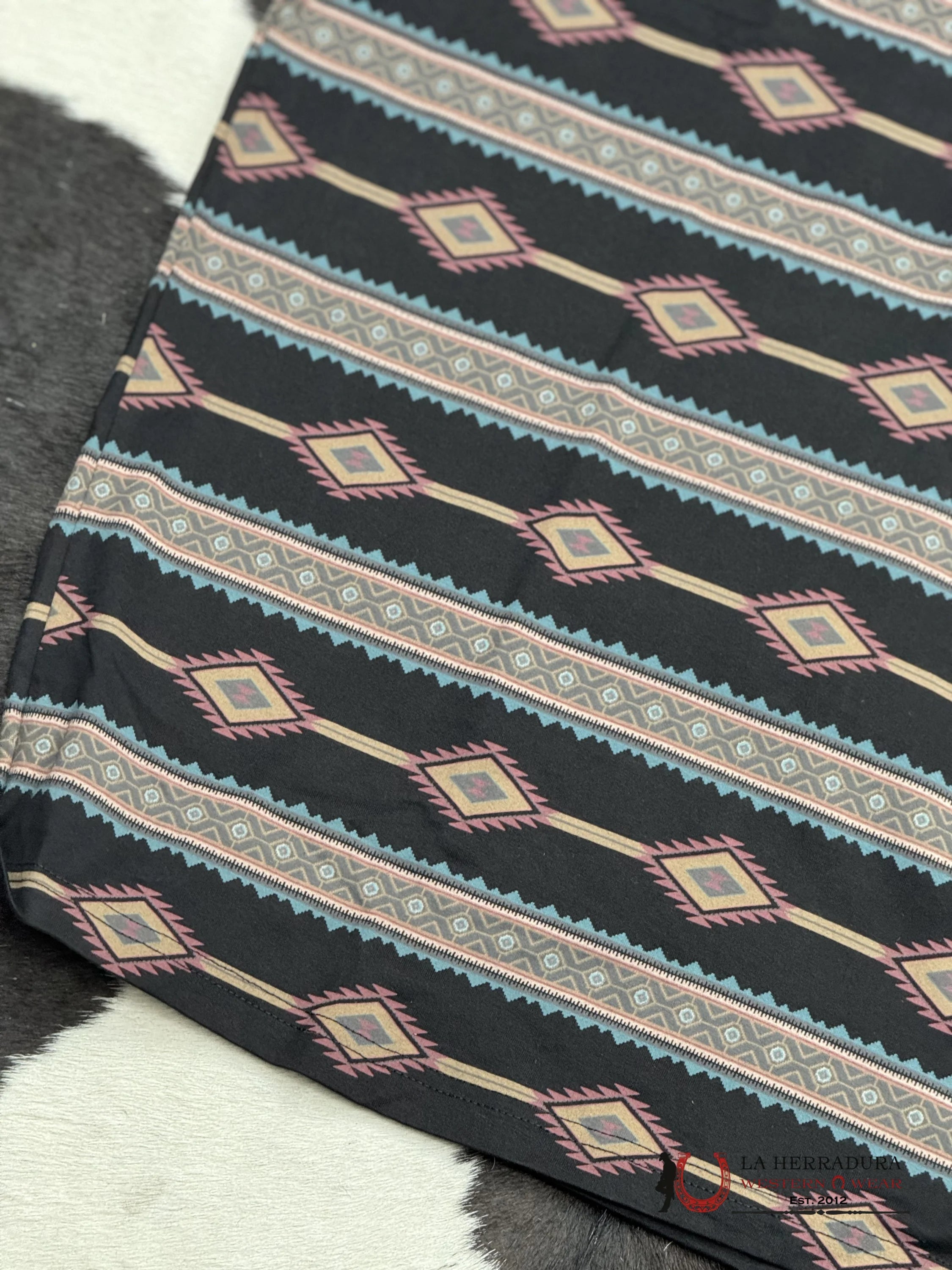 Black Red Polo Aztec Short Sleeve Shirt Vino Ropa Hombres