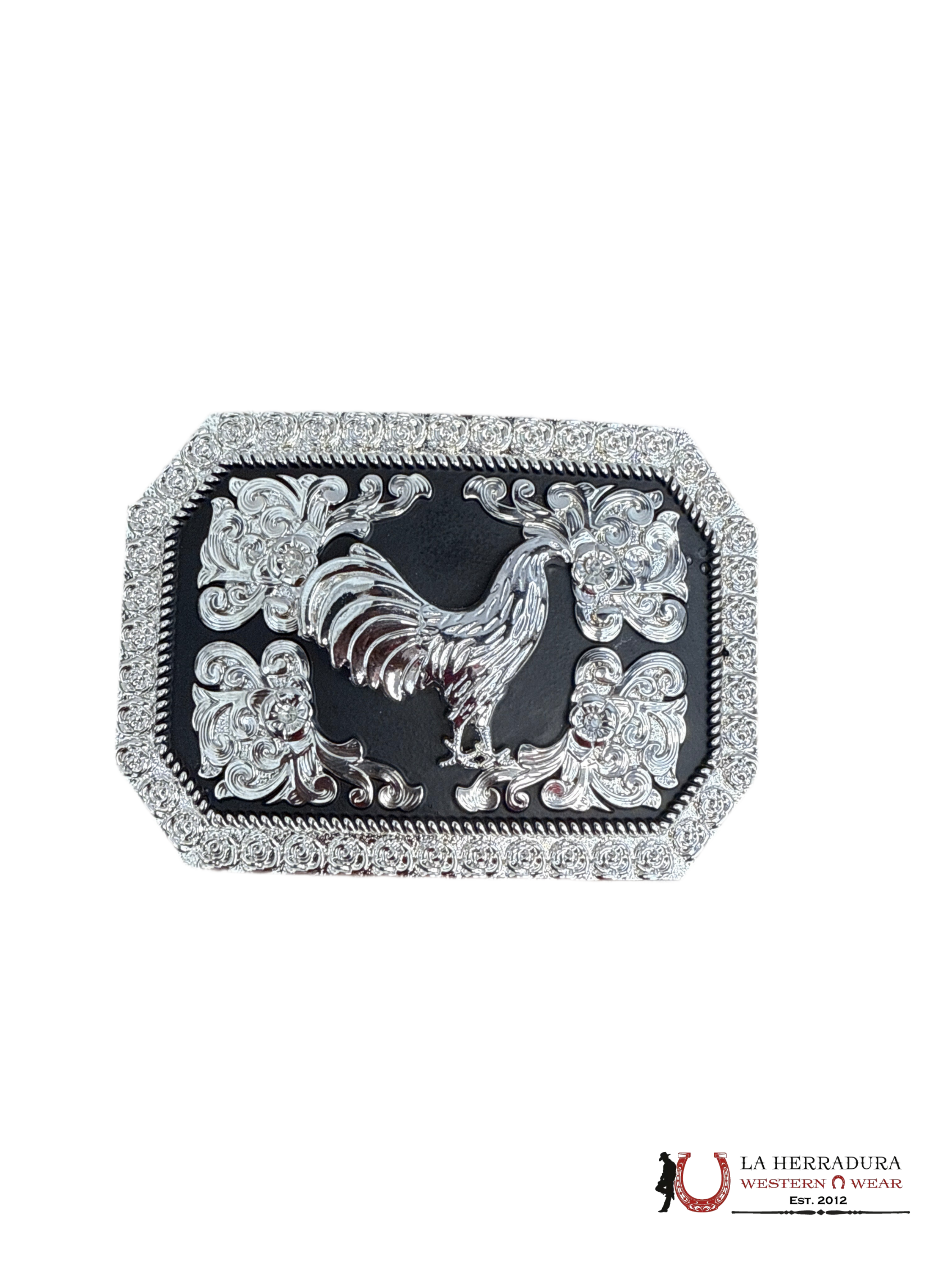 BLACK & SILVER GALLO BUCKLE 14 ACCESORIOS