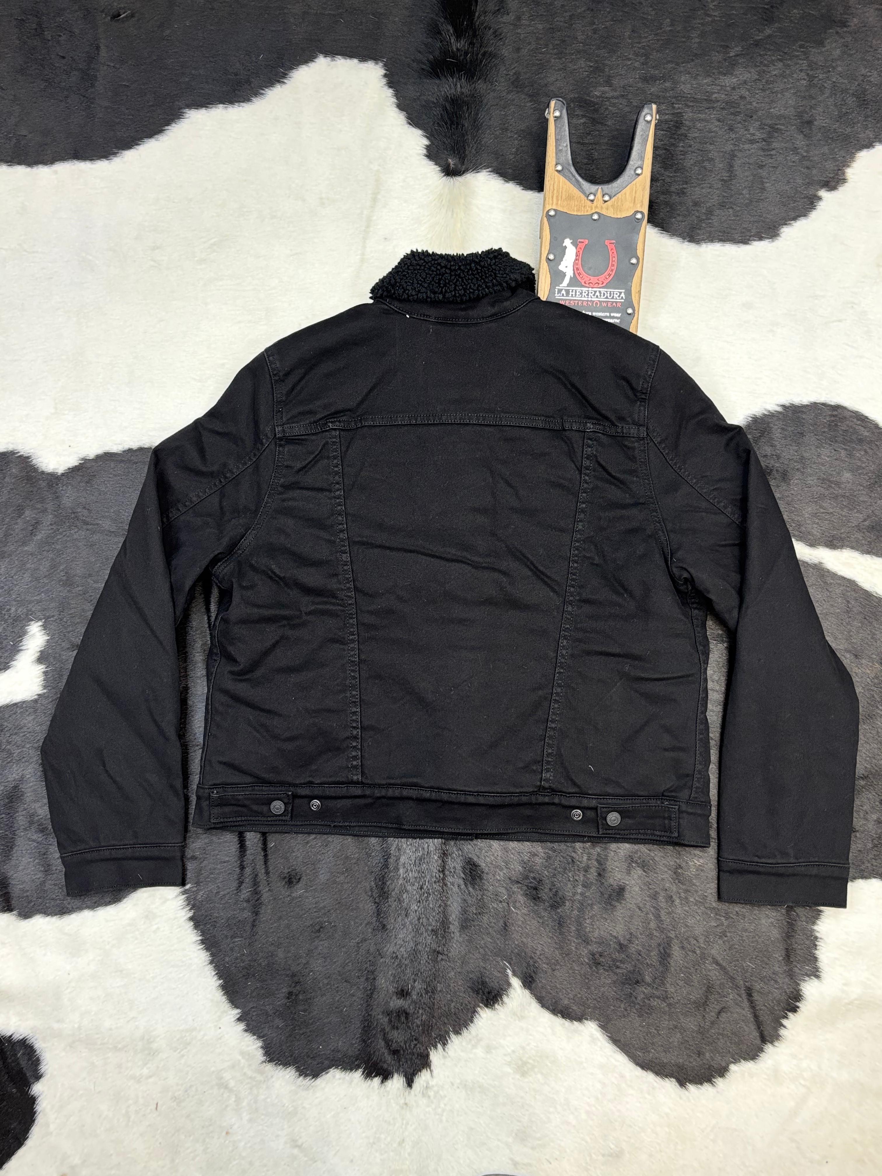 Levi´s Type III Sherpa Black Trucker Jacket