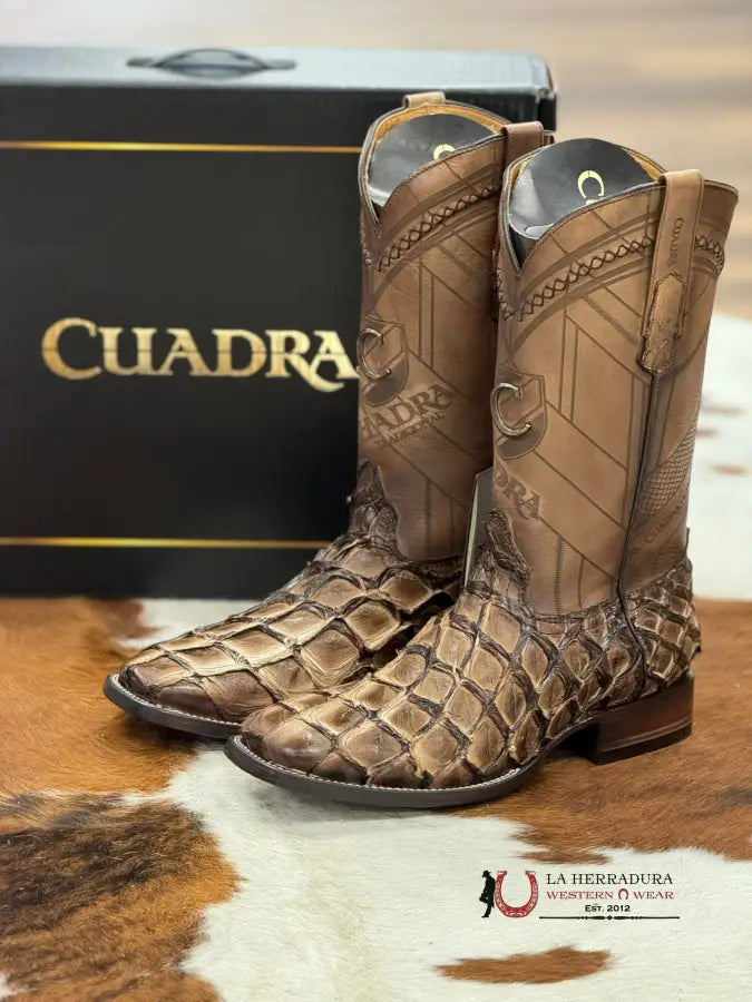 Boots Cuadra Fish/Pescado Pirarucu Asturias Honey Botas Hombres