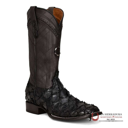 BOTAS CUADRA TEJIDA FUSCUS COLA NEGRO
