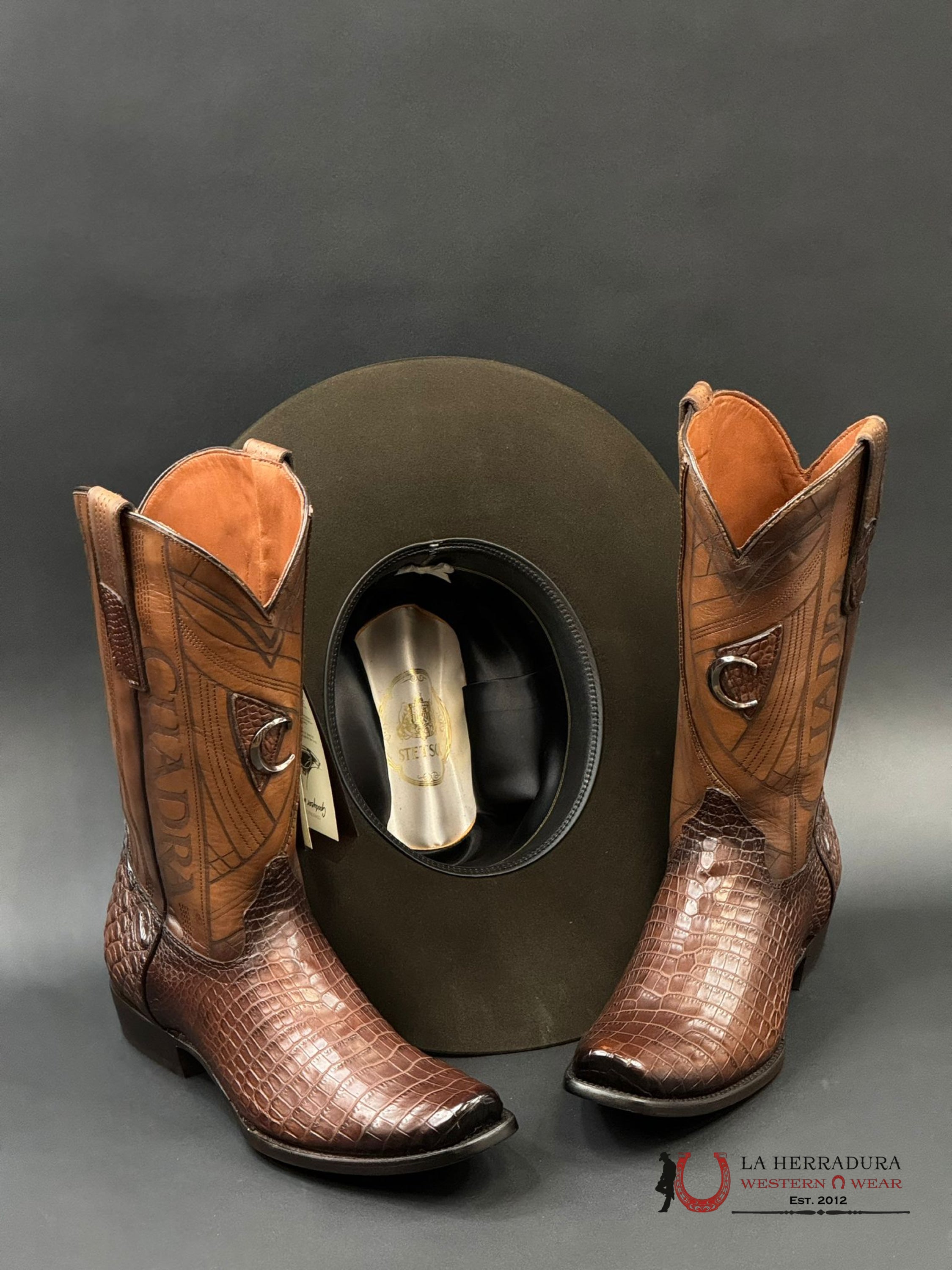 Boots Cuadra Moreletti Lomo Belly Brown Cocodrilo Narrow Toe Botas Hombres